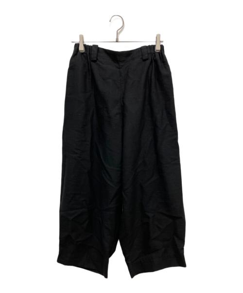 極美品 萌 MOYURU サルエルバルーンパンツ パッチワーク 異素材 M〜L 中古・古着通販】MOYURU (モユル) サルエルバルーンパンツ ブラック
