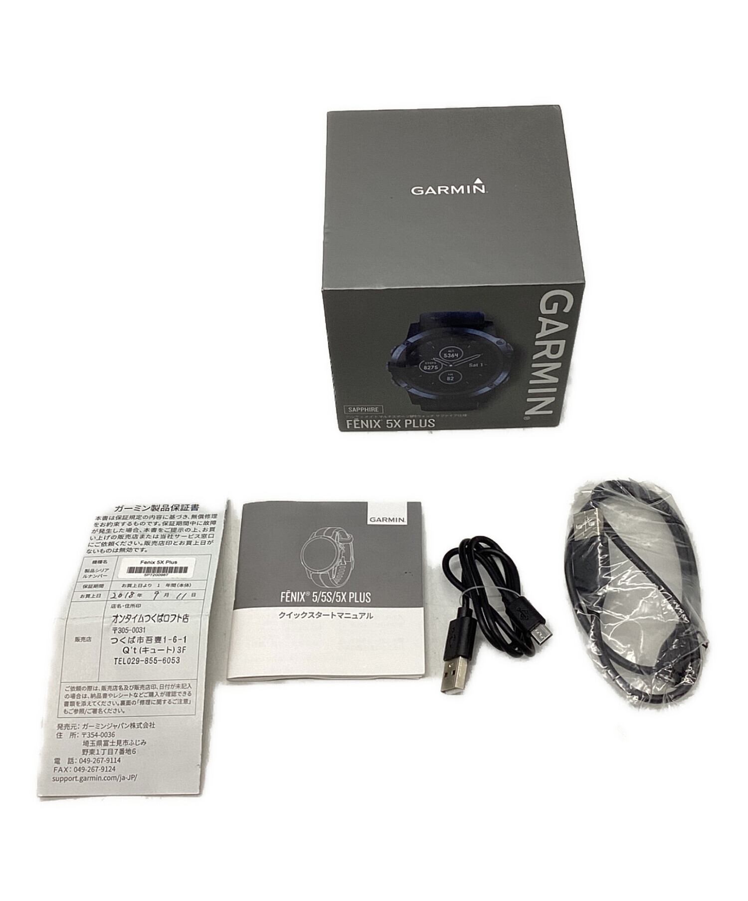 中古・古着通販】GARMIN (ガーミン) FENIX5XPLUS サイズ:5.1 x 5.1 x 中古・古着通販】GARMIN (ガーミン) FENIX5XPLUS サイズ:5.1 x 5.1 x