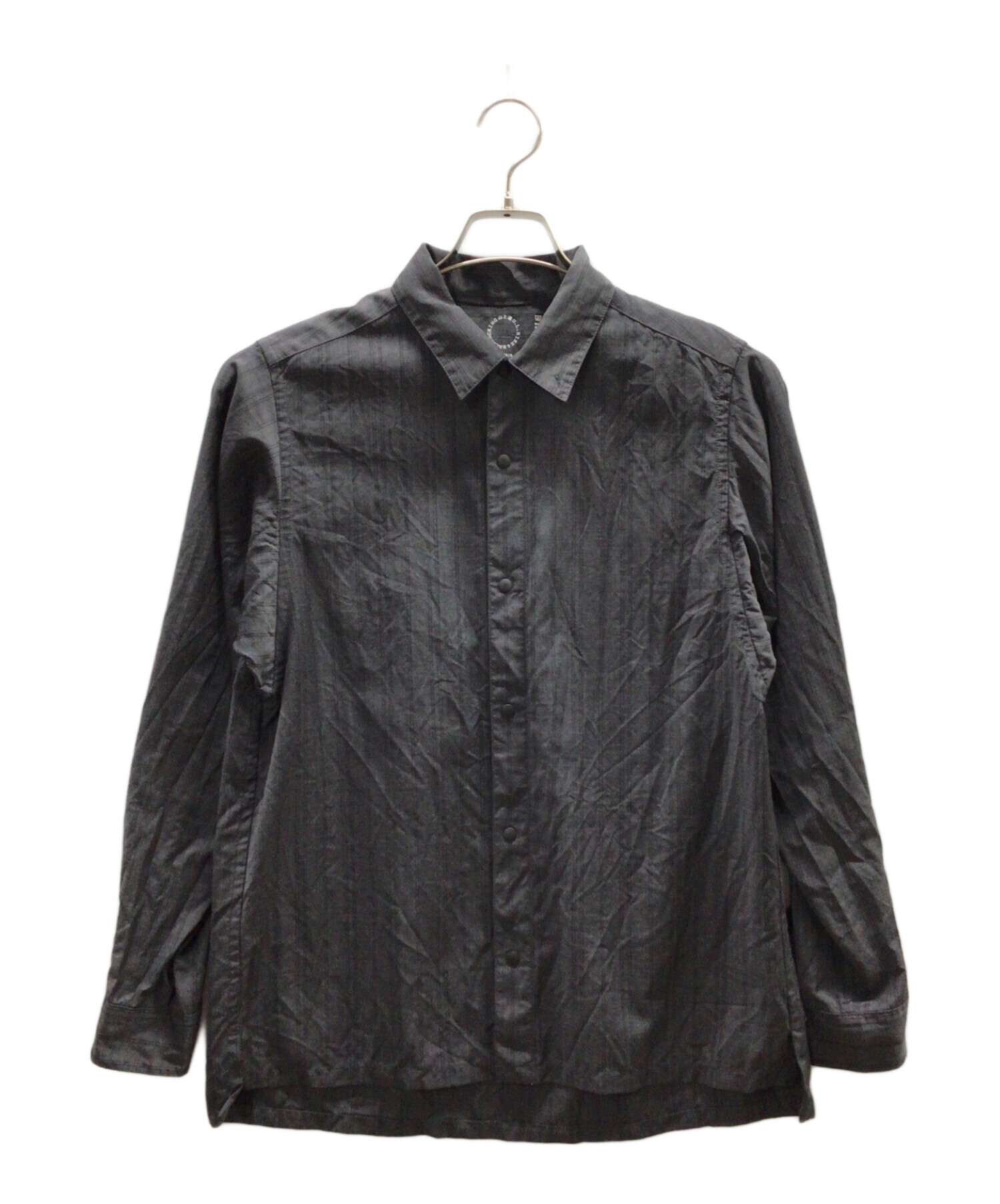中古・古着通販】山と道 (ヤマトミチ) メリノシャツ オリーブ×ブラック