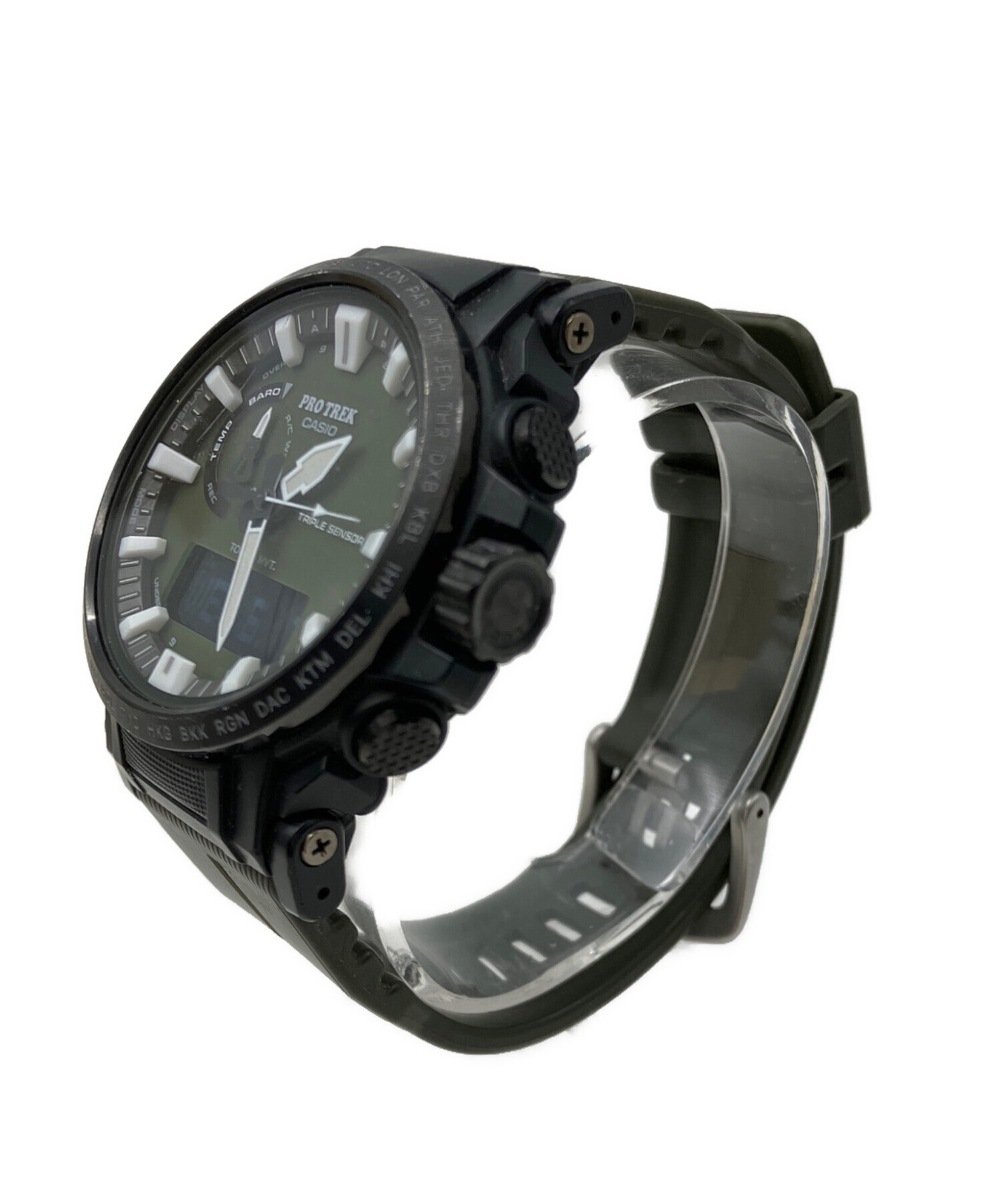 中古・古着通販】CASIO (カシオ) PRO TREK オリーブ｜ブランド・古着