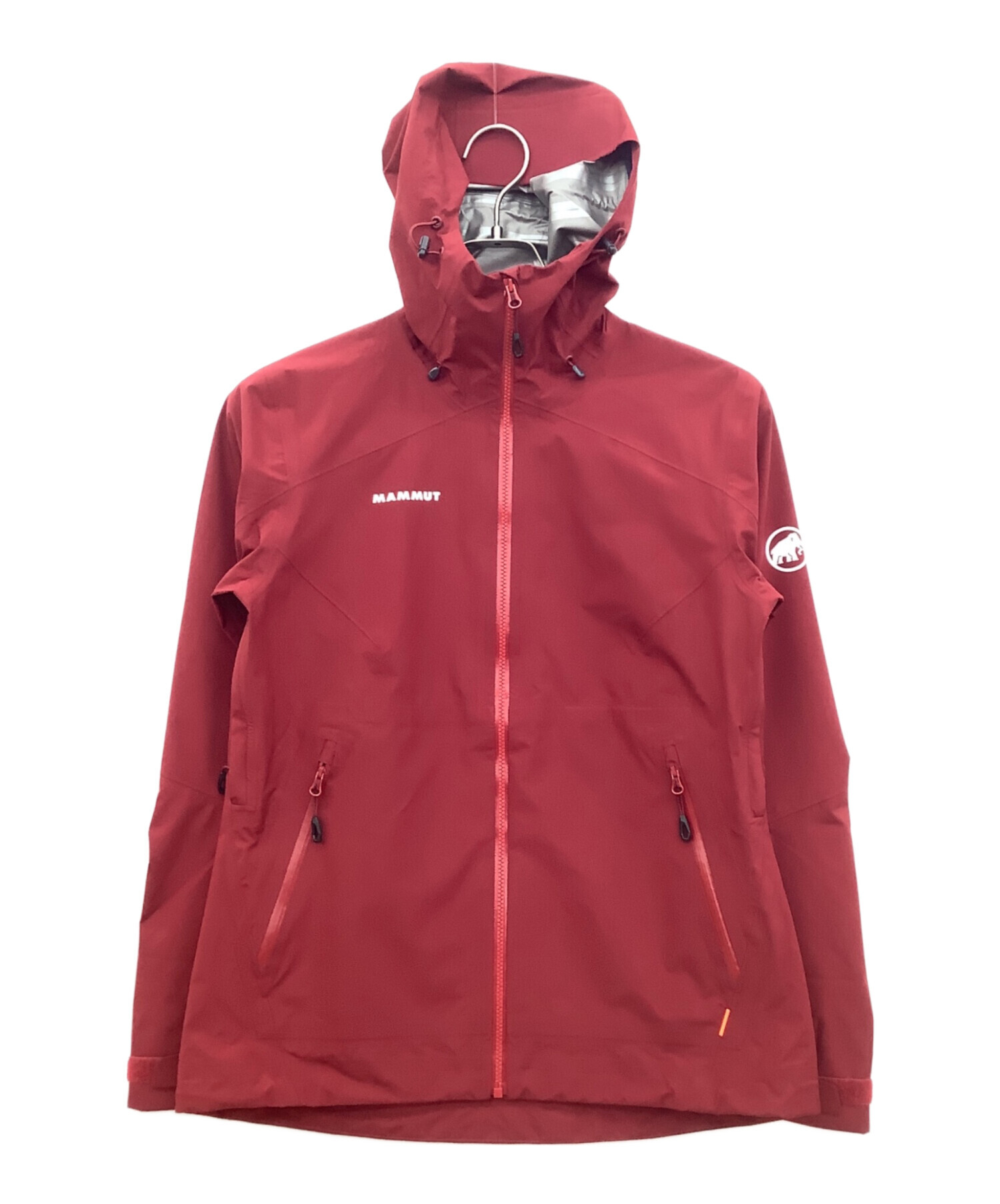 MAMMUT 防水フード付きジャケット レッド 新品・タグ付き】 フード付きジャケット レッド