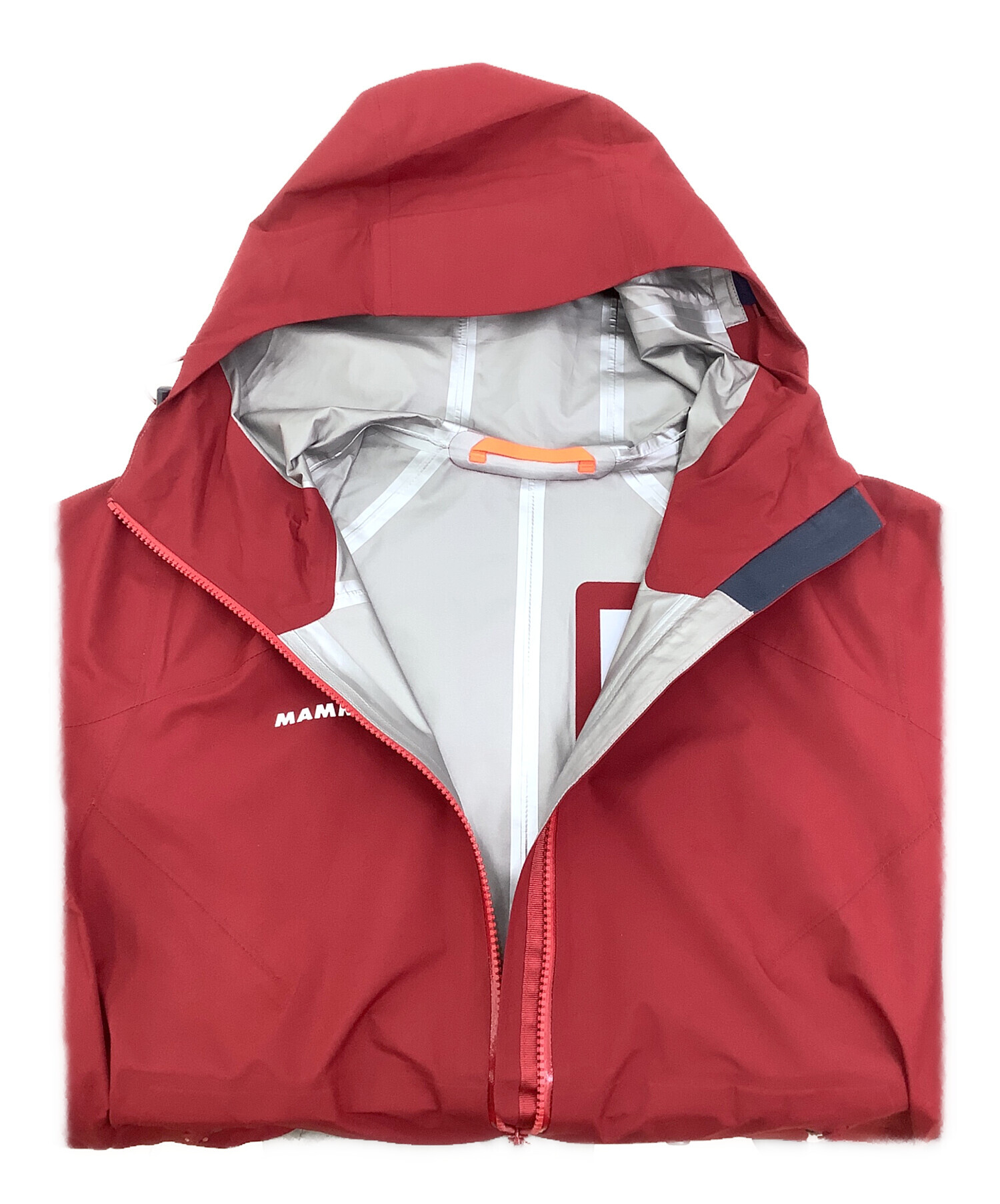 MAMMUT 防水フード付きジャケット レッド MAMMUT 防水フード付きジャケット レッド MAMMUT 防水フード付き