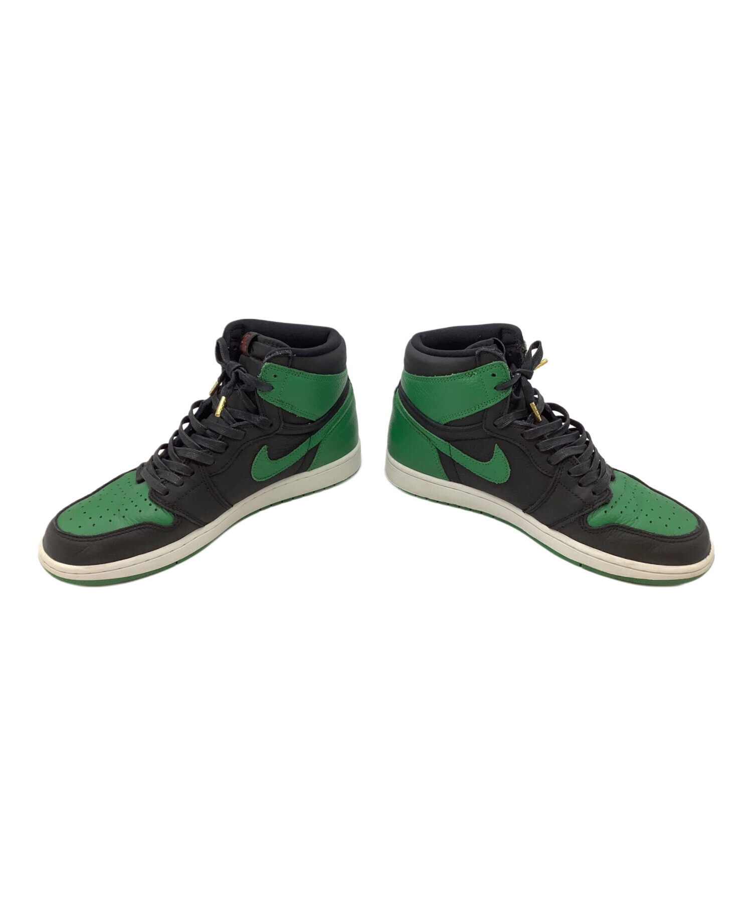 NIKEハイカットブラック、グリーン2足セット 中古・古着通販】NIKE (ナイキ) ハイカットスニーカー グリーン サイズ