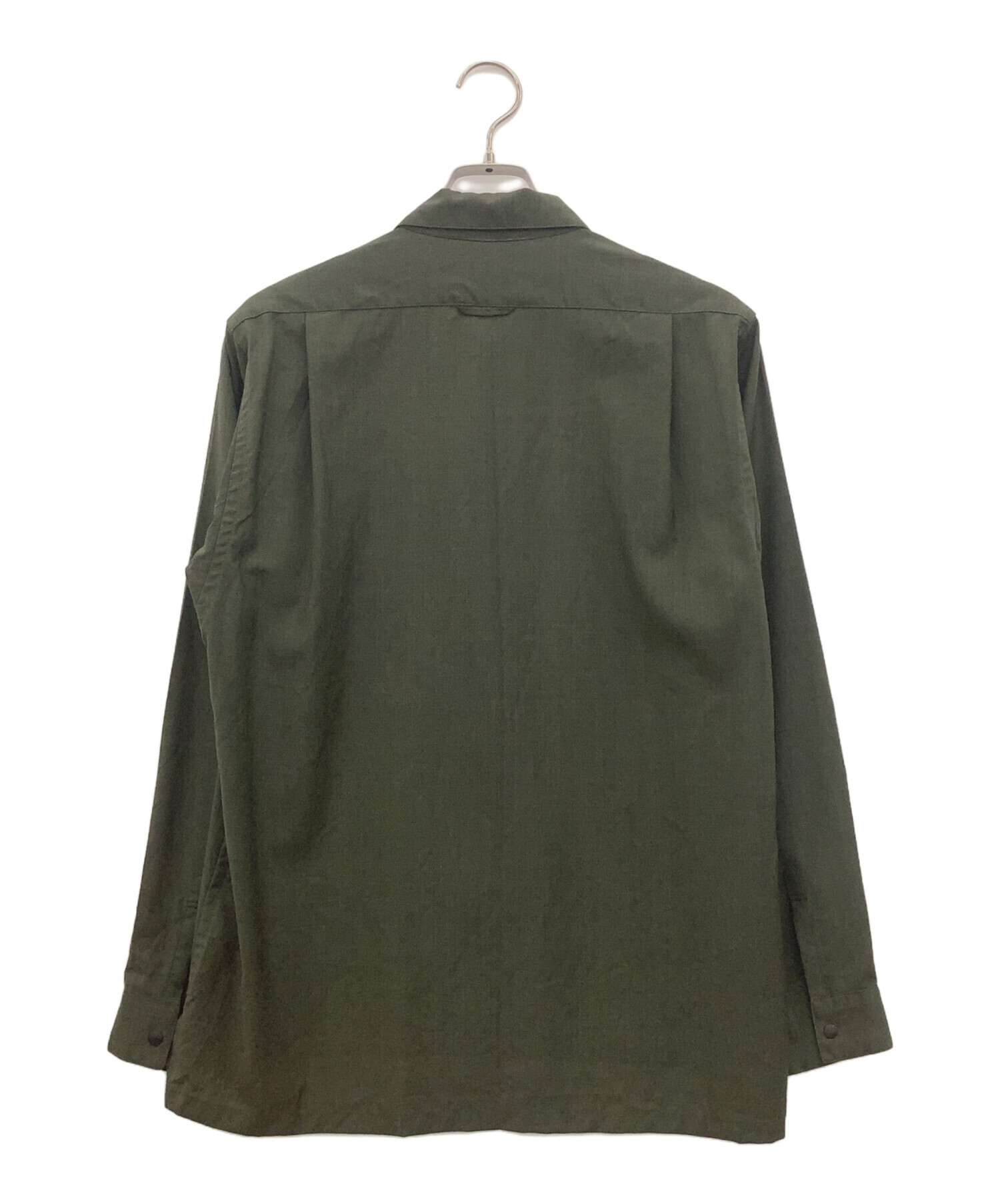 中古・古着通販】山と道 (ヤマトミチ) メリノシャツ オリーブ サイズ:S 