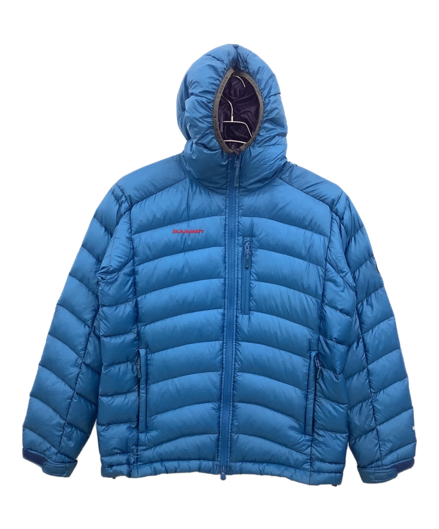 美品　MAMMUT Gravity Hooded ダウンジャケット 青　ロゴ グラビティ IN フーデッド ジャケット AF メン / Gravity IN