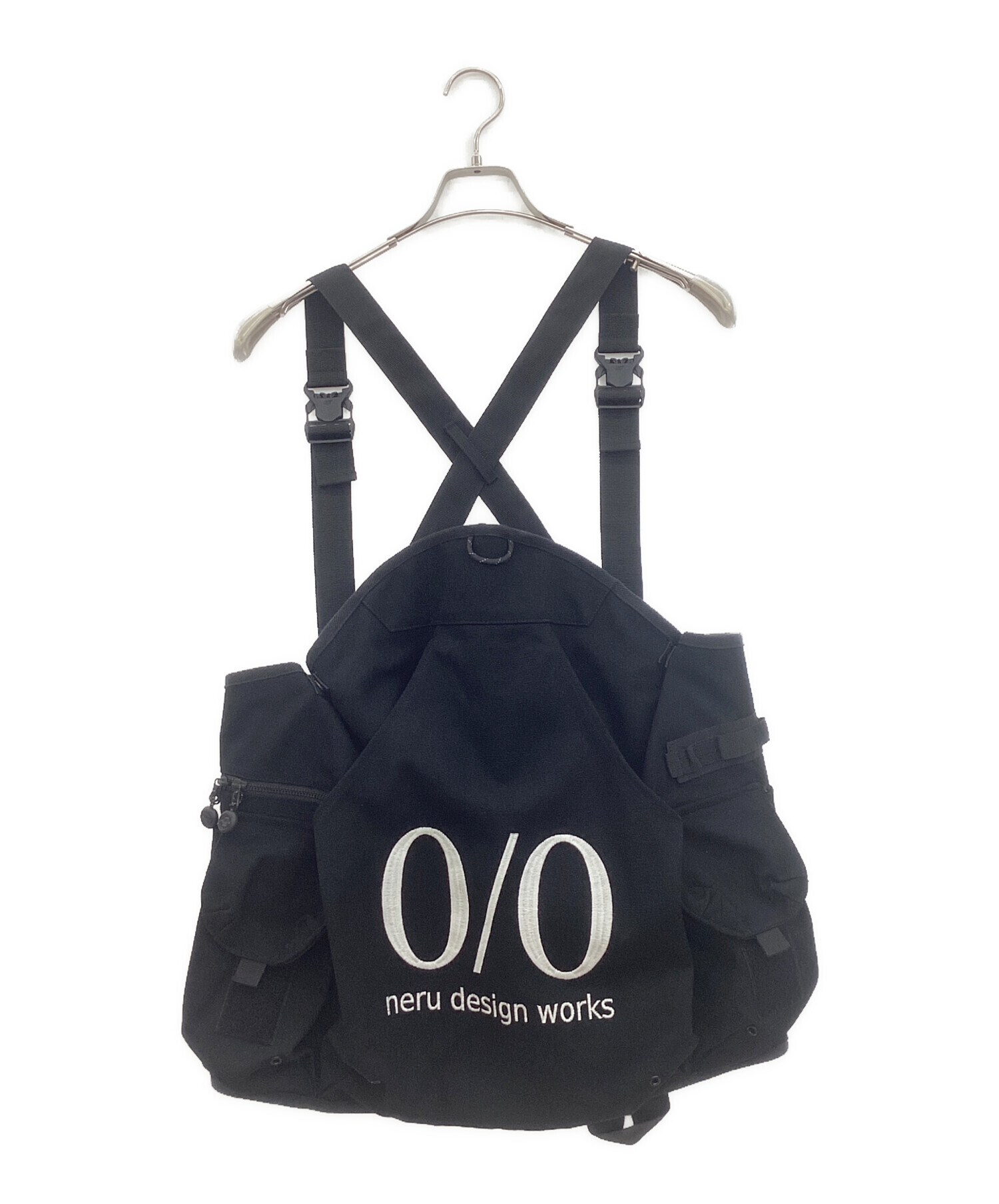 neru design works ネルベスト ネルデザインワークス ブラック 中古・古着通販】neru design works (ネルデザインワークス