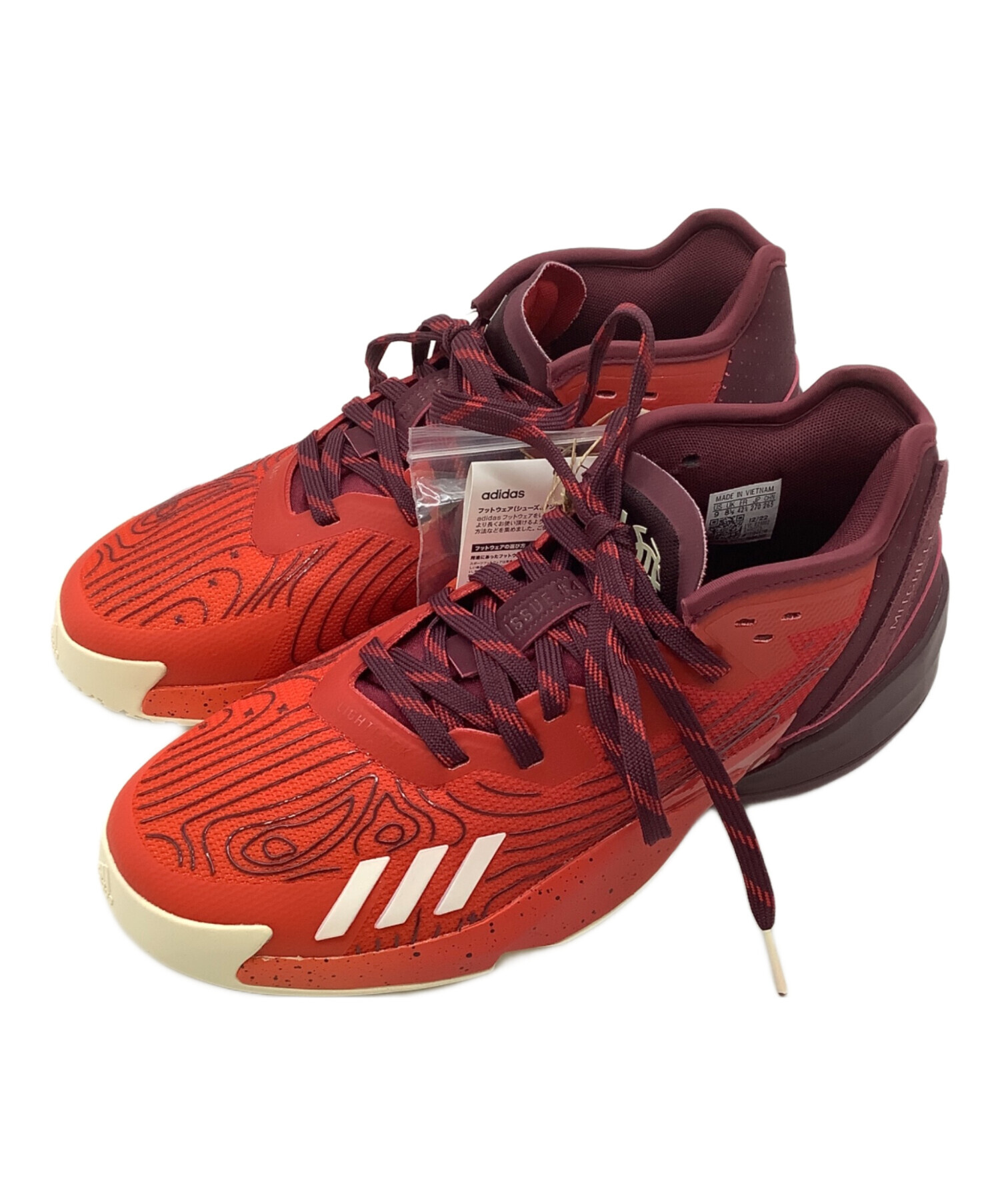 adidas バスケットシューズ 赤 バッシュ スニーカー adidas - adidas バスケットシューズ 赤の通販 by J shop｜アディダス