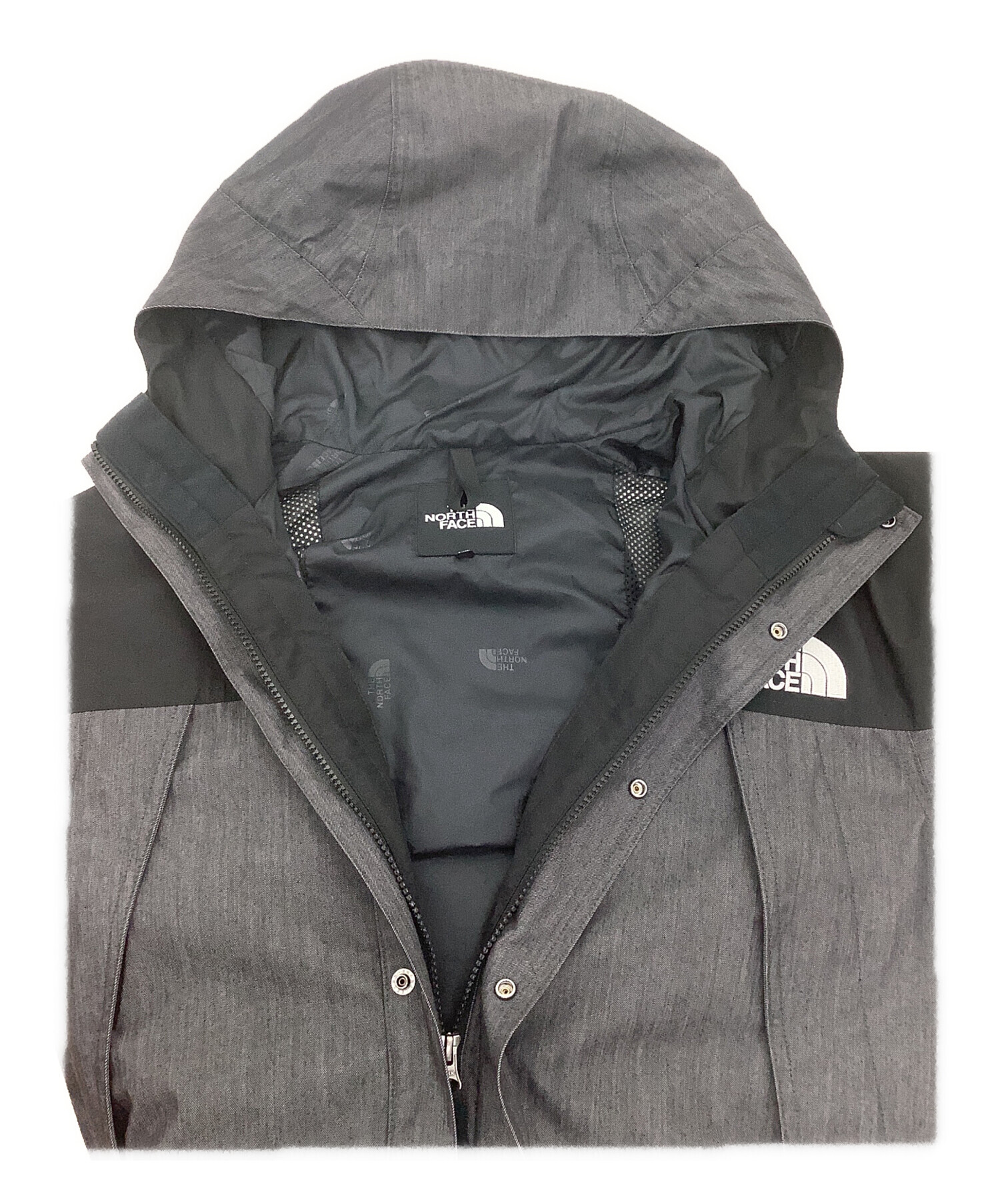 ★超美品！THE NORTH FACE マウンテンライトブラックデニムサイズL 中古・古着通販】THE NORTH FACE (ザ ノース フェイス