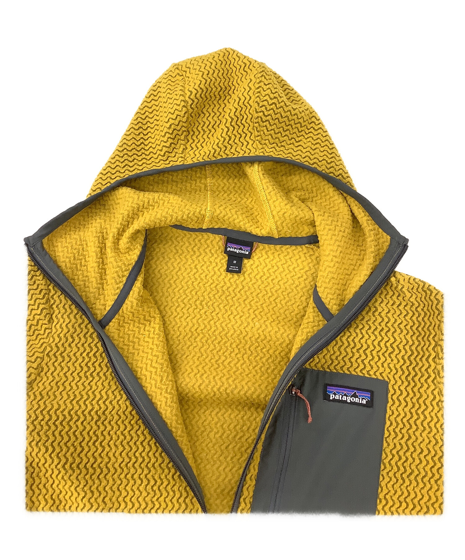 patagonia イエロー リバーシブルトリブルズフーディ2T 90 【公式通販】