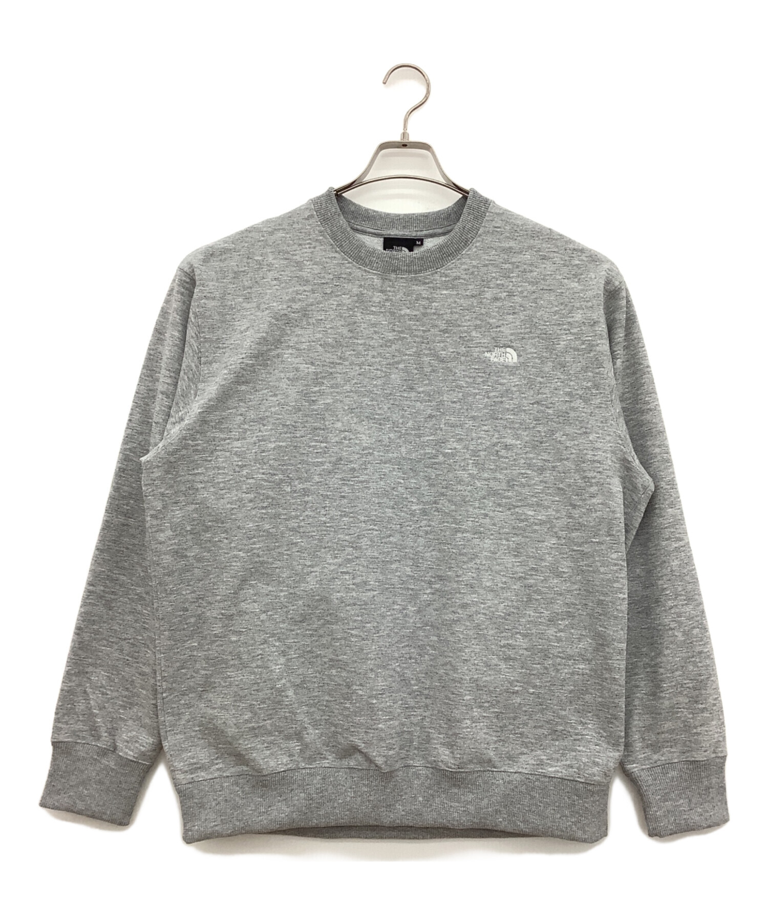 【美品】古着　ノースフェイス　クルーネック　裏ボア　スウェット　レディースL 黒 THE NORTH FACE - ノースフェイス クルーネック スウェット レディース