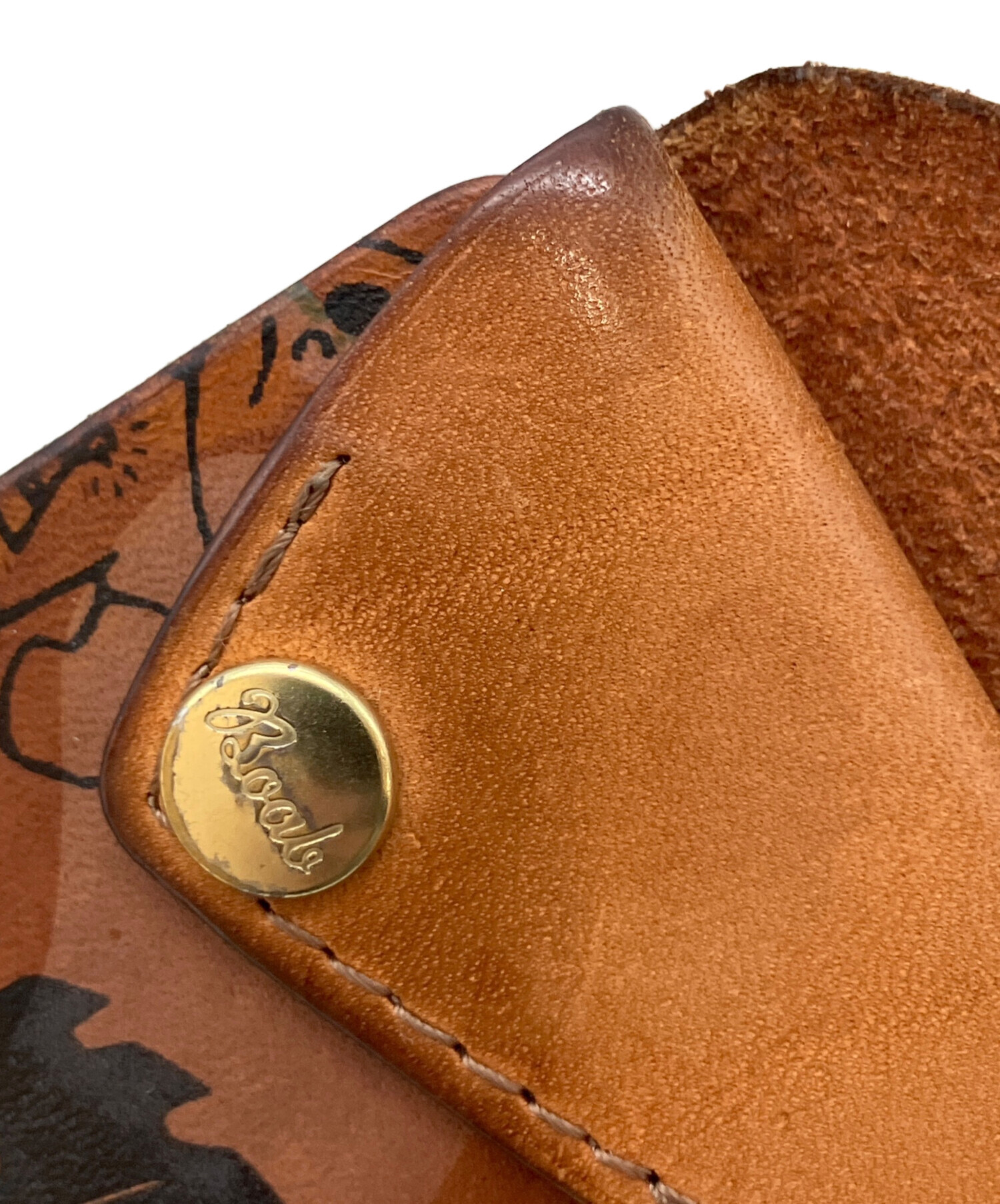 GRINDLODGE×Boab leather works 生刷り財布 中古・古着通販】GRINDLODGE (グラインドロッヂ) Boab leather works