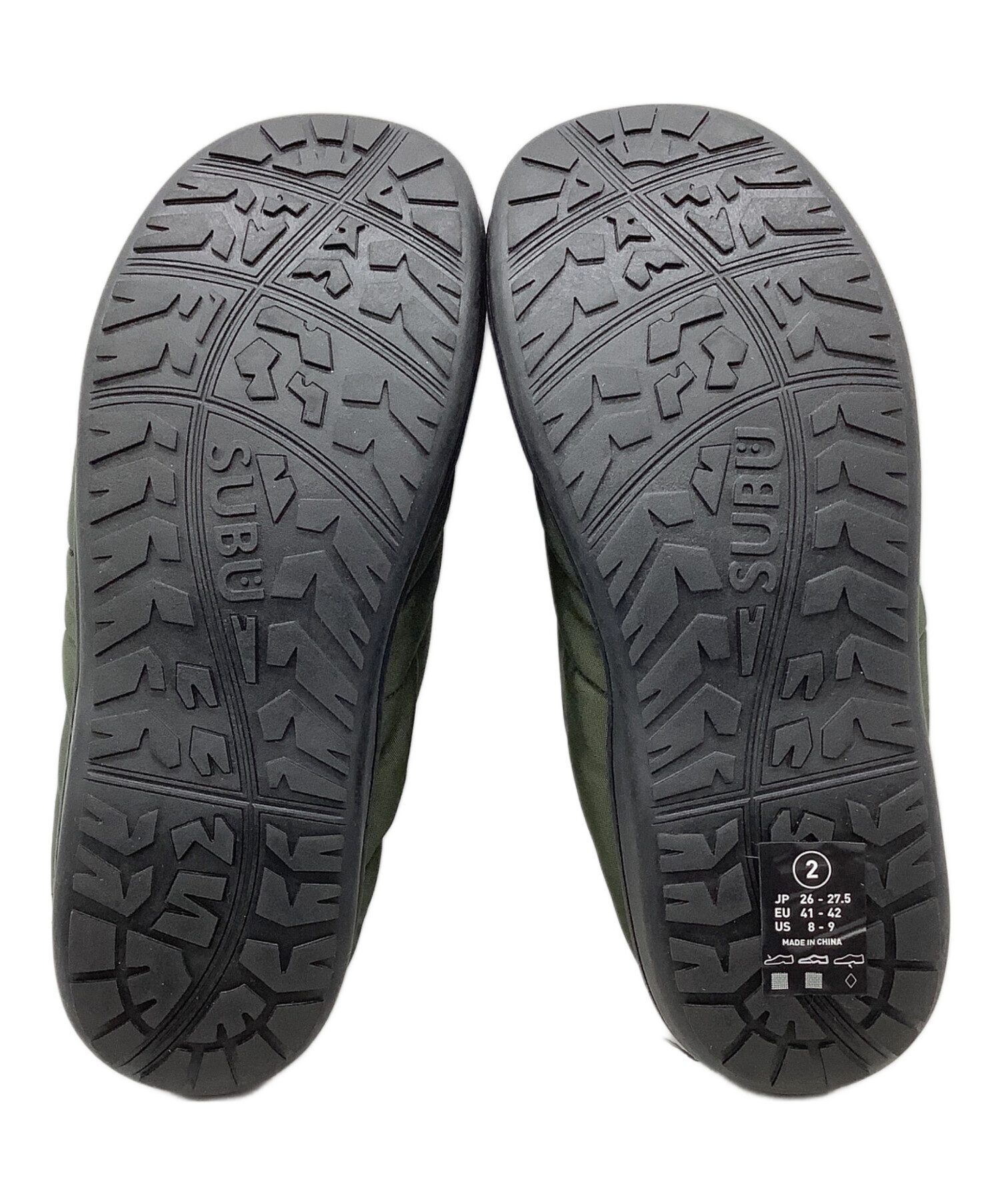 中古・古着通販】SUBU (スブ) NANNEN オリーブ サイズ:26-27.5cm 