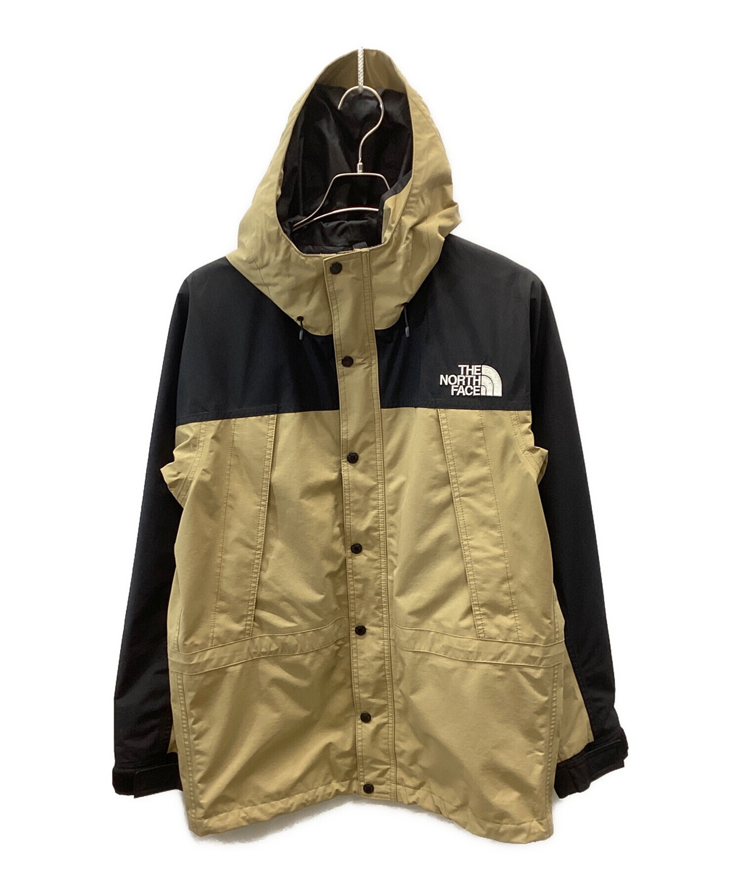 【美品】THE NORTH FACE フード付きジャケット ベージュ/黒 中古・古着通販】THE NORTH FACE (ザ ノース フェイス) マウンテン