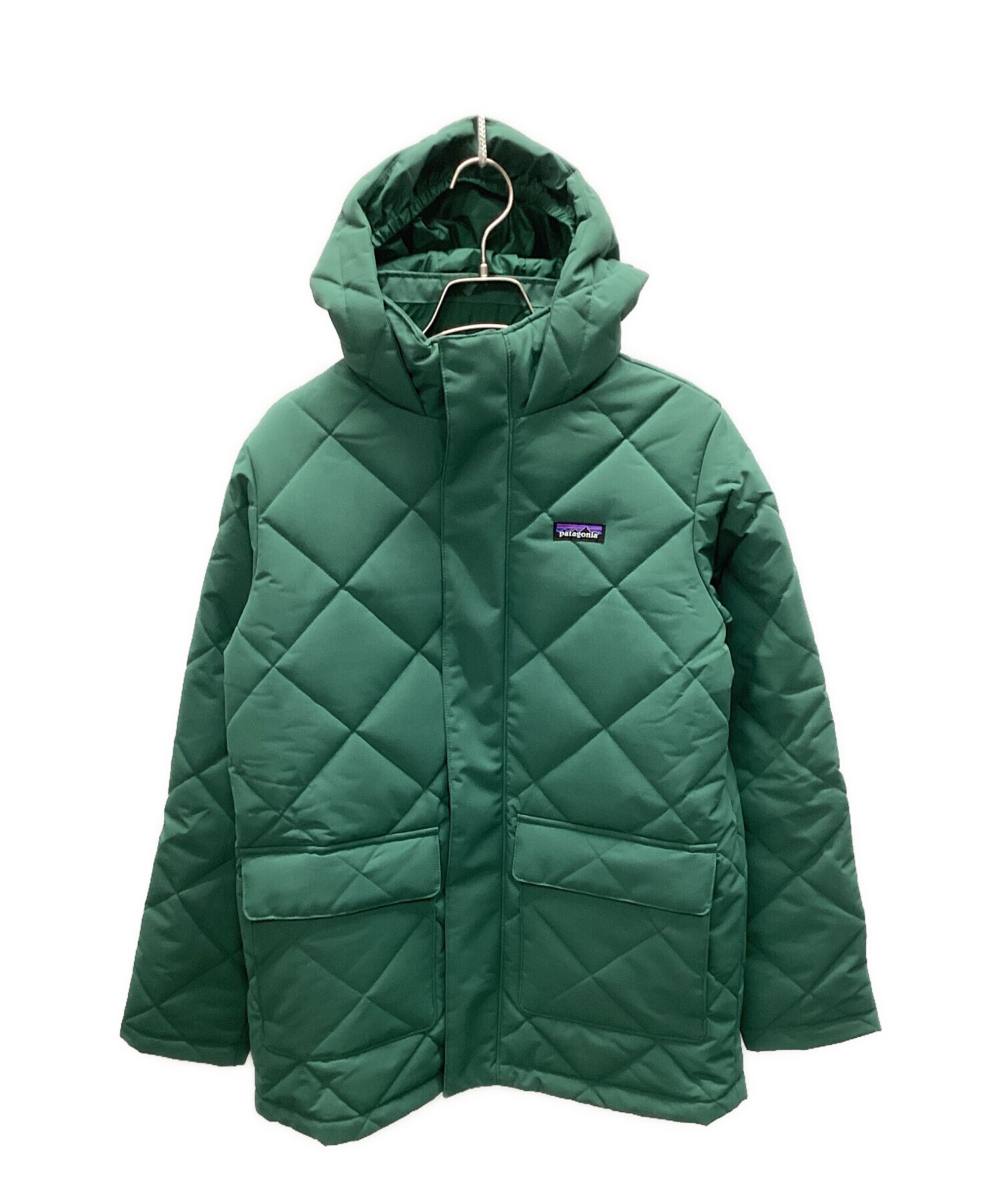 パタゴニア ダウンジャケット カラー グリーン キッズXL レディースS～M 中古・古着通販】Patagonia (パタゴニア) キッズ・サーマウォームス