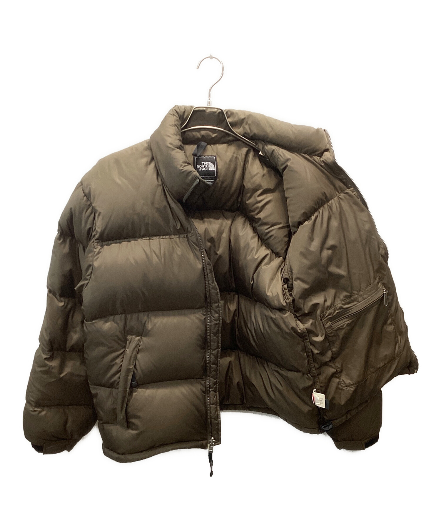 THE NORTH FACE ヌプシダウン カーキ×ブラウン THE NORTH FACE ヌプシダウン カーキ×ブラウン 【公式通販】