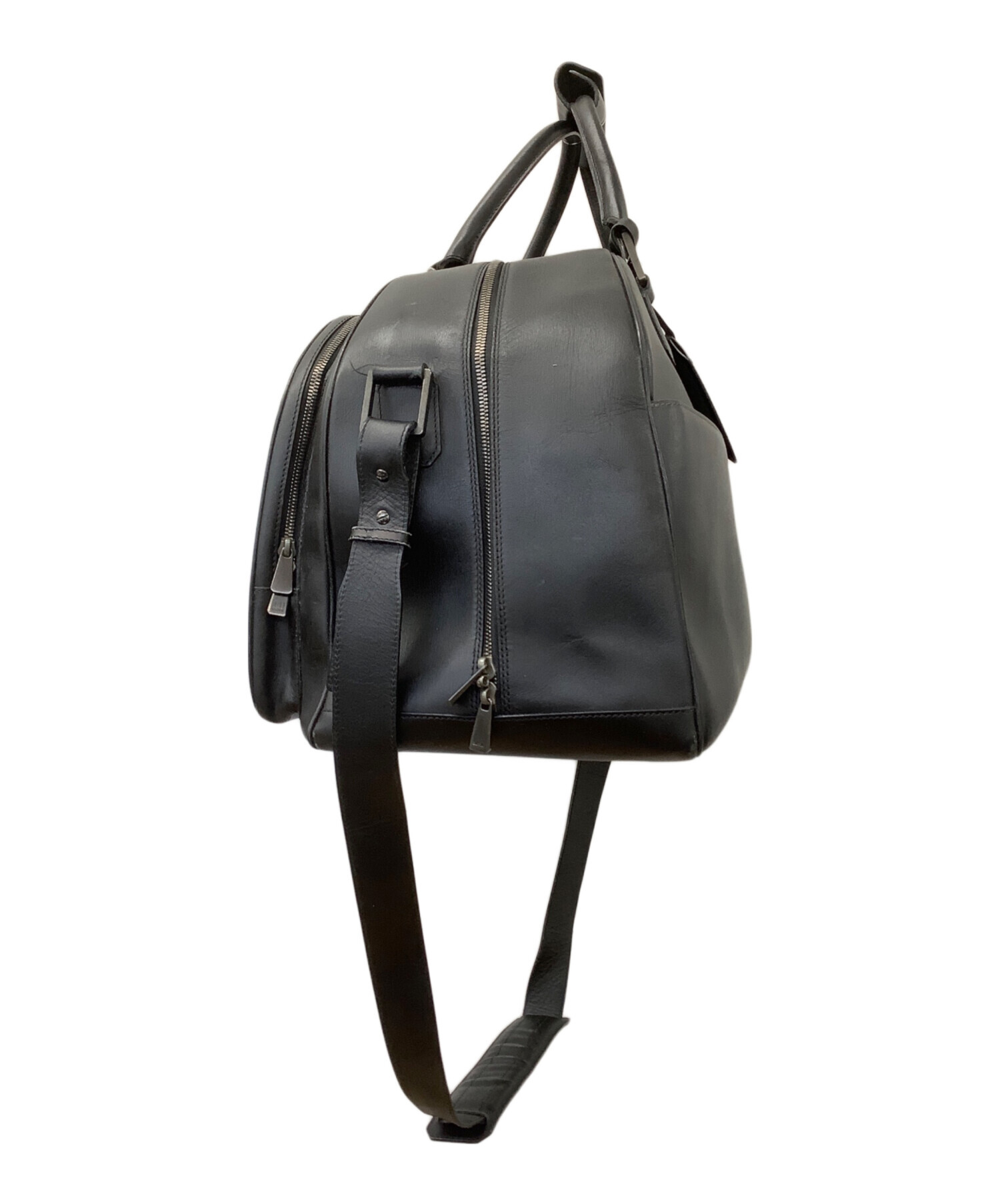 中古・古着通販】dunhill (ダンヒル) ボストンバッグ ブラック 中古・古着通販】dunhill (ダンヒル) ボストンバッグ ブラック