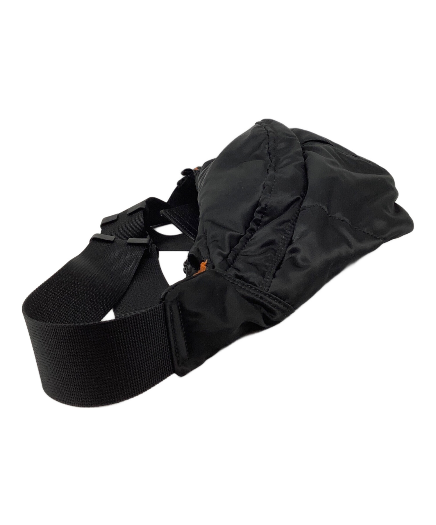 中古・古着通販】PORTER (ポーター) タンカー WAIST BAG(S) ブラック 中古・古着通販】PORTER (ポーター) タンカー WAIST BAG(S) ブラック