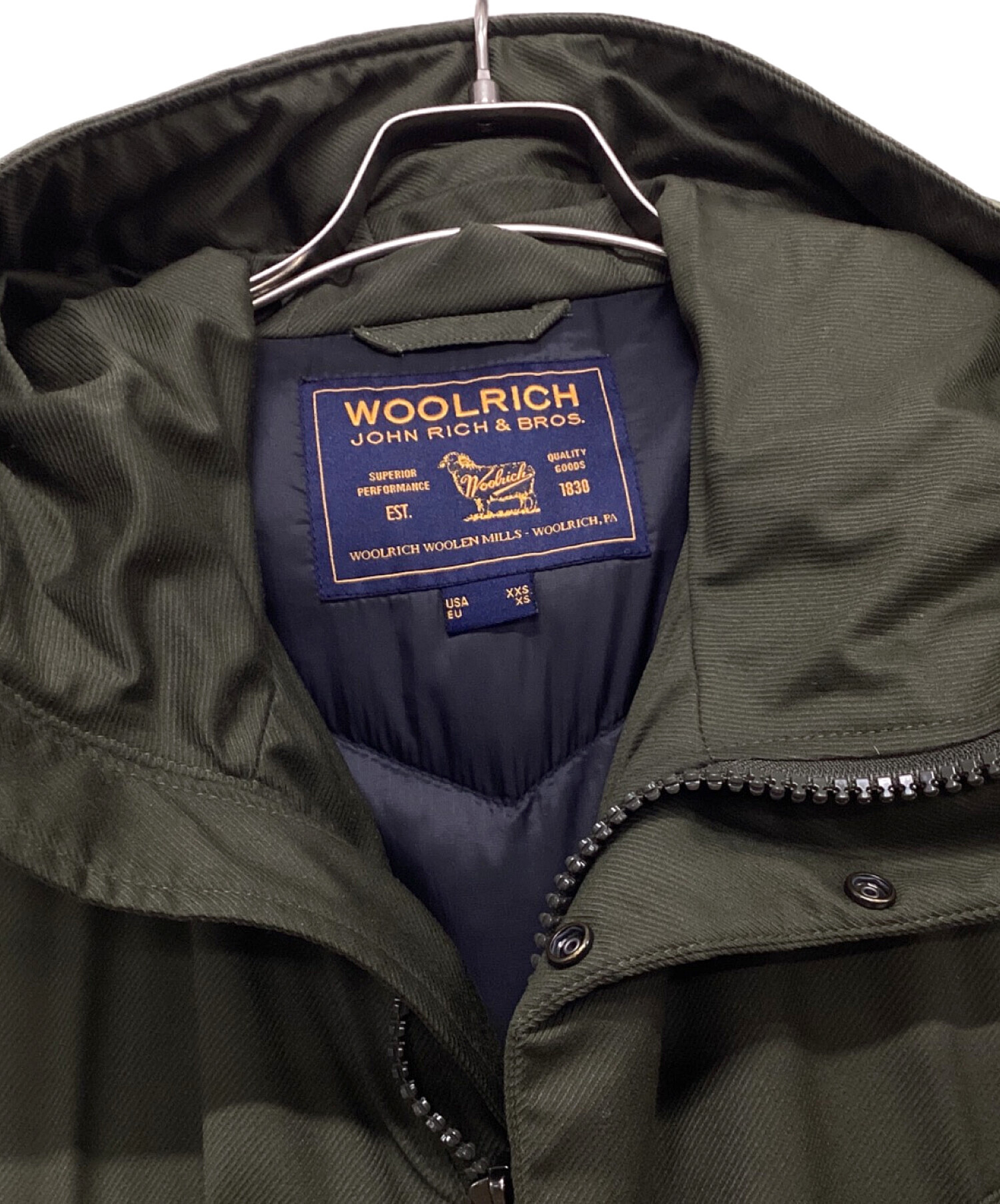 中古・古着通販】WOOLRICH (ウールリッチ) ダウンジャケット オリーブ 