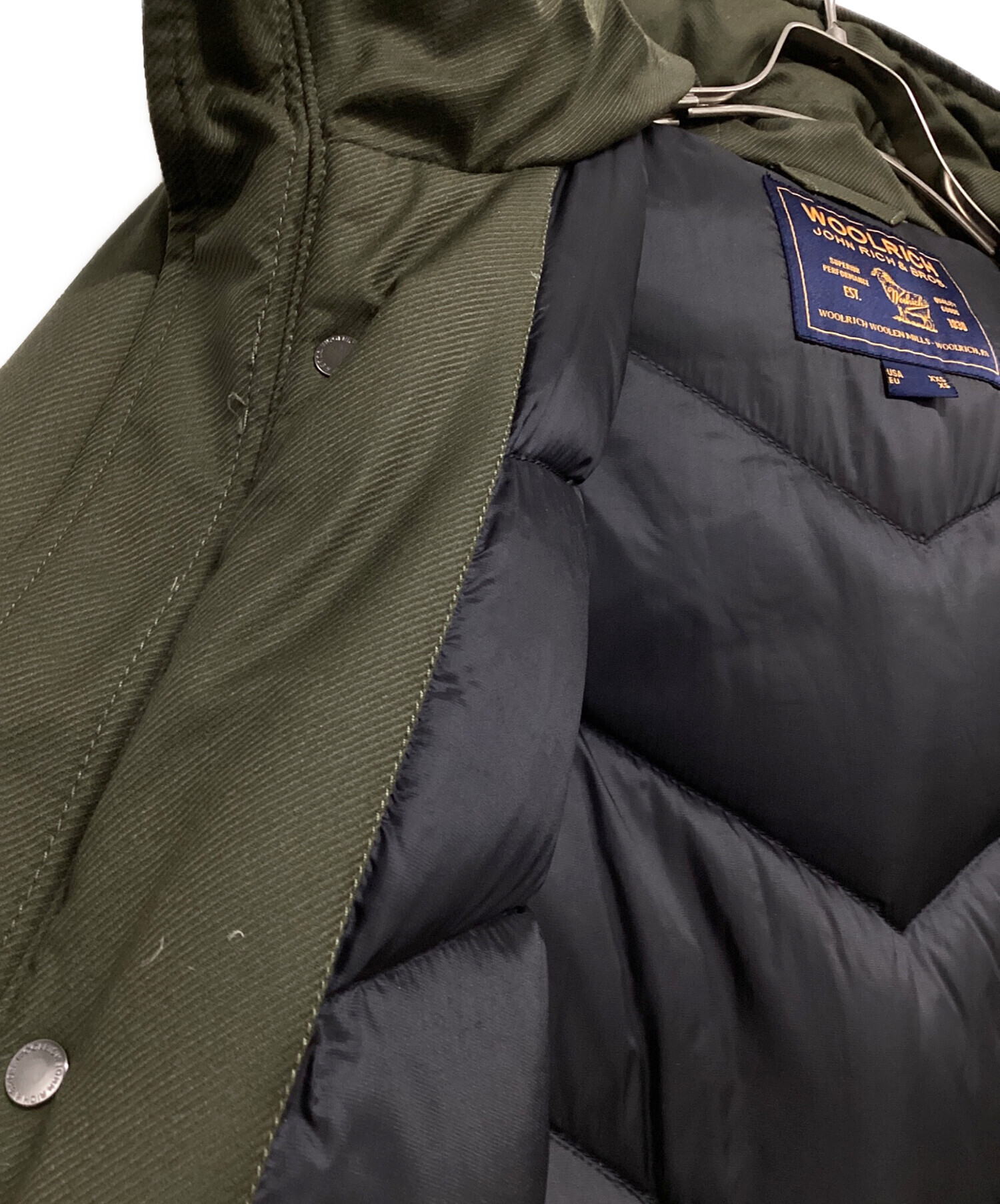 中古・古着通販】WOOLRICH (ウールリッチ) ダウンジャケット オリーブ 