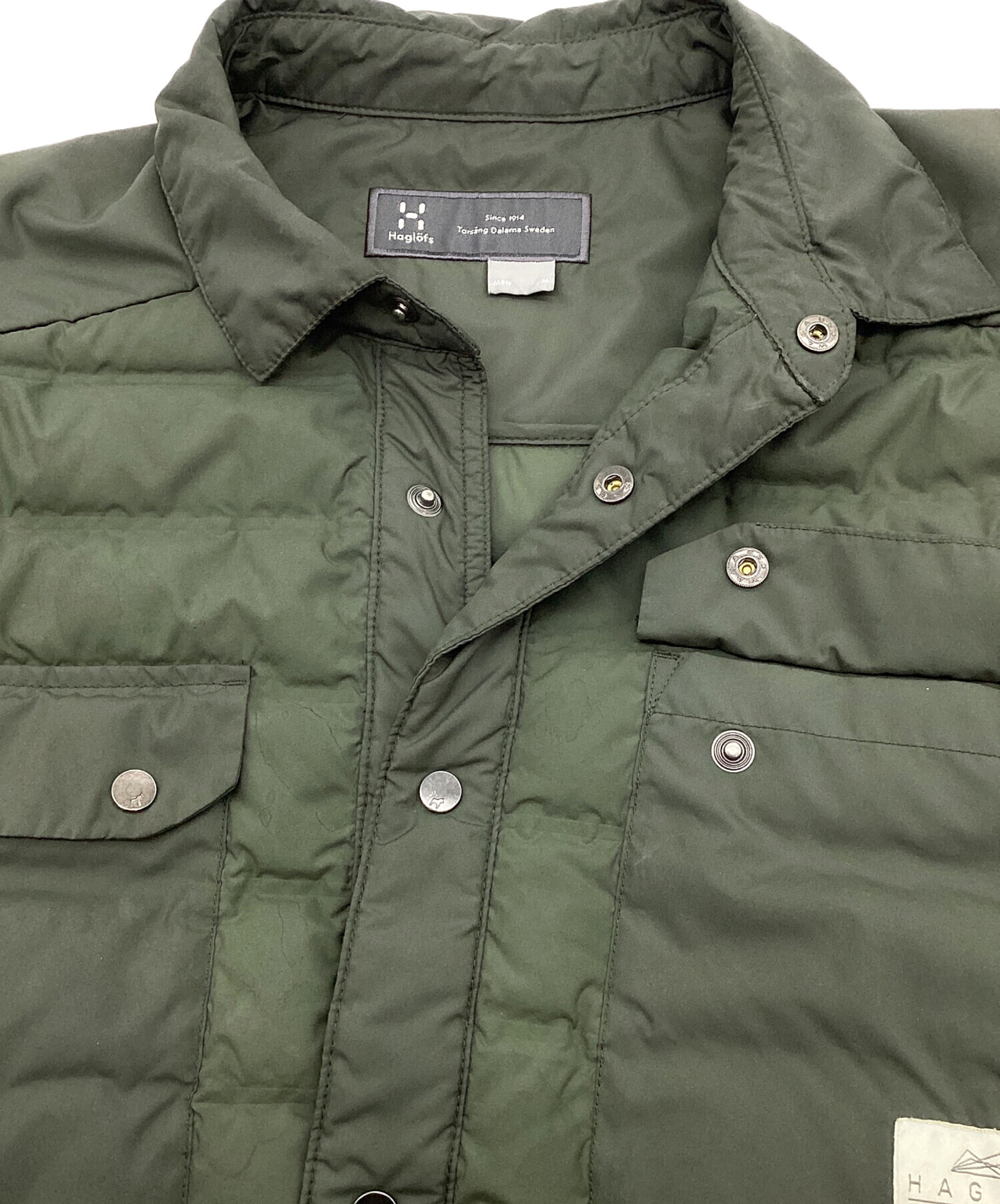HAGLOFS / TALLBERG DOWN JACKET/ダウンジャケット/XL/ポリエステル/KHK/無地/603693 中古・古着通販】HAGLOFS (ホグロフス) Tallberg Down Jacket オリーブ