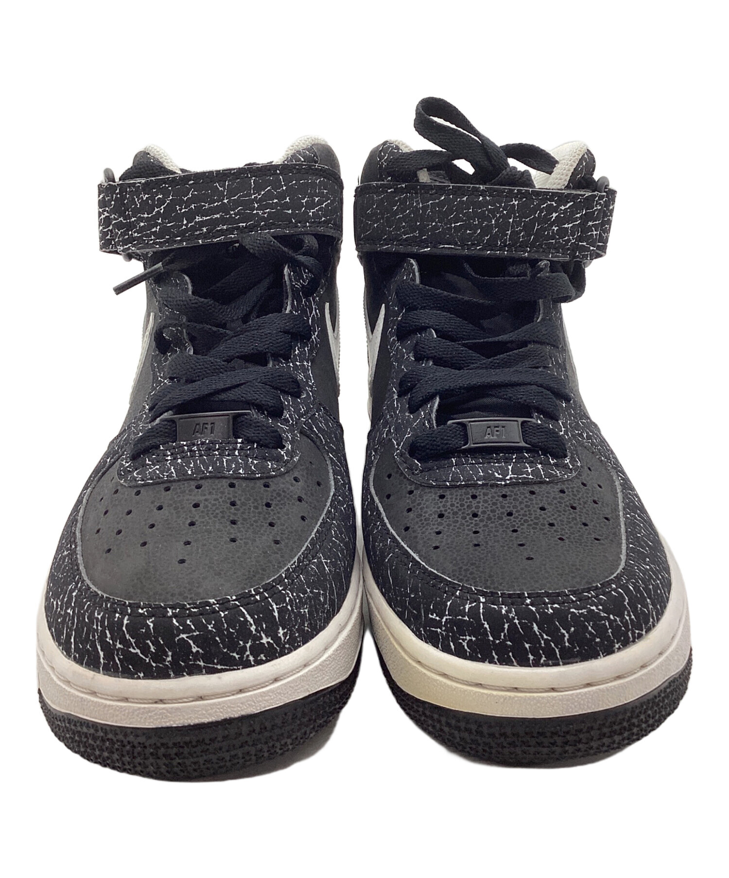 中古・古着通販】NIKE (ナイキ) AIR FORCE1 MID ブラック×ホワイト 