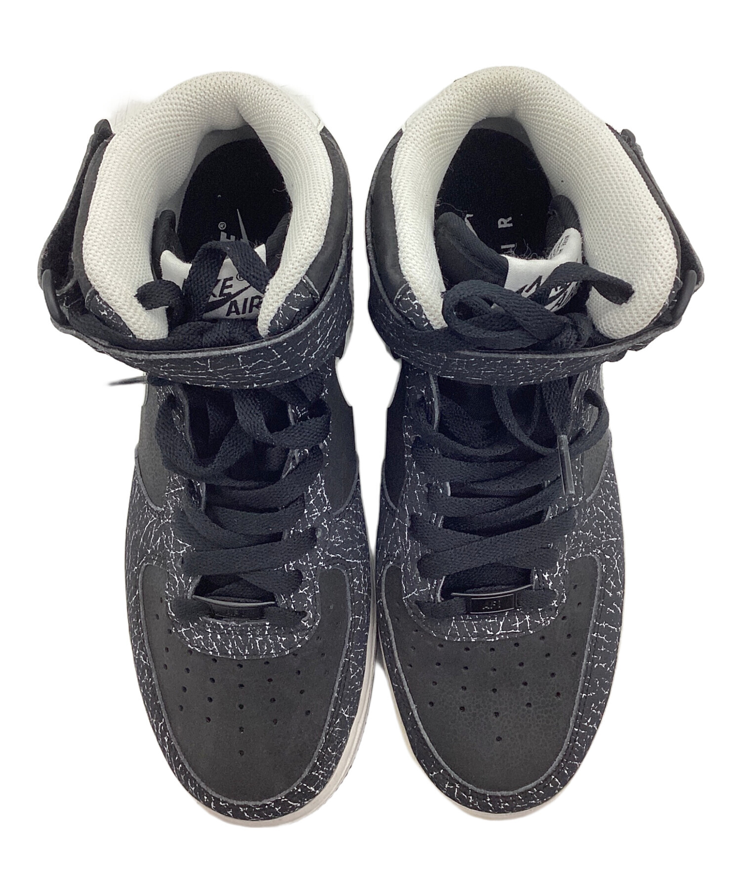 中古・古着通販】NIKE (ナイキ) AIR FORCE1 MID ブラック×ホワイト 