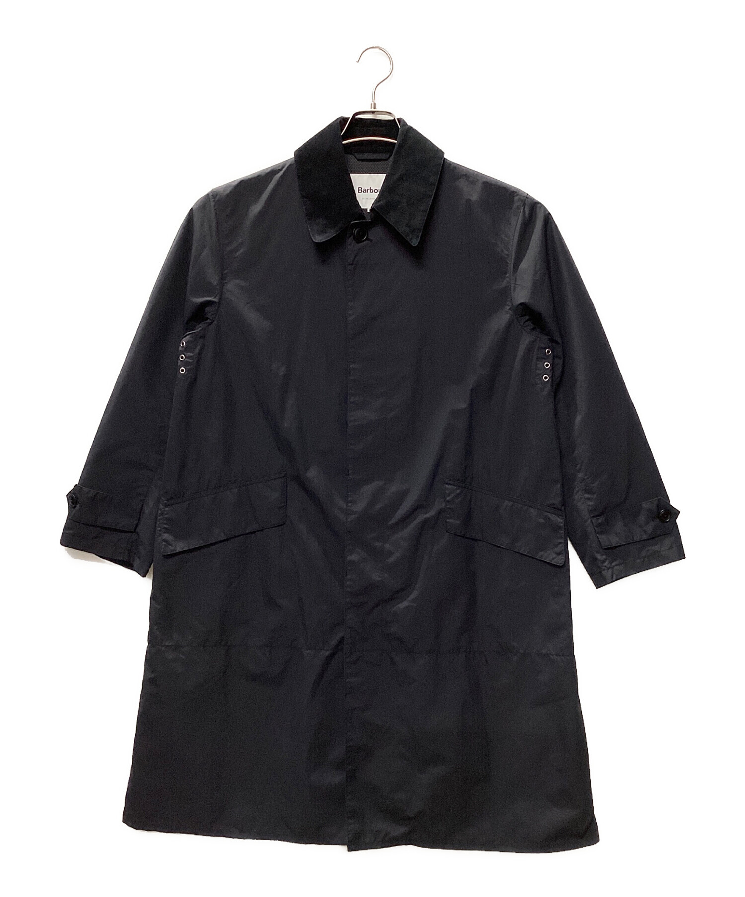 中古・古着通販】Barbour (バブアー) ステンカラーコート ブラック 