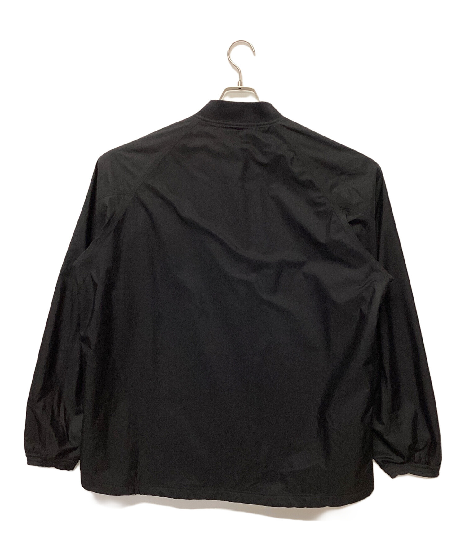 NANGA ナンガ リブカラー コーチジャケット　ブラック XL 中古・古着通販】NANGA (ナンガ) リブカラーコーチジャケット ブラック