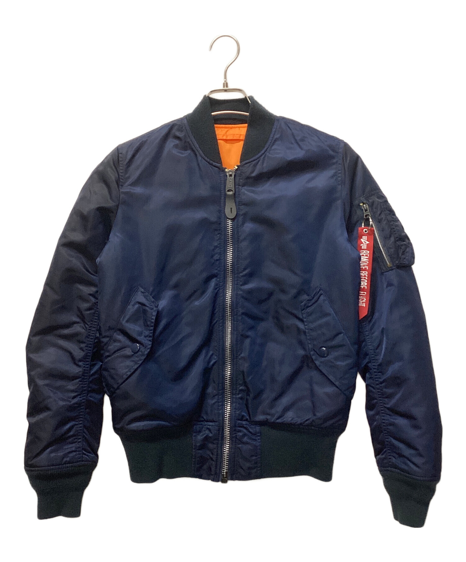中古・古着通販】ALPHA (アルファ) MA-1 フライトジャケット ネイビー