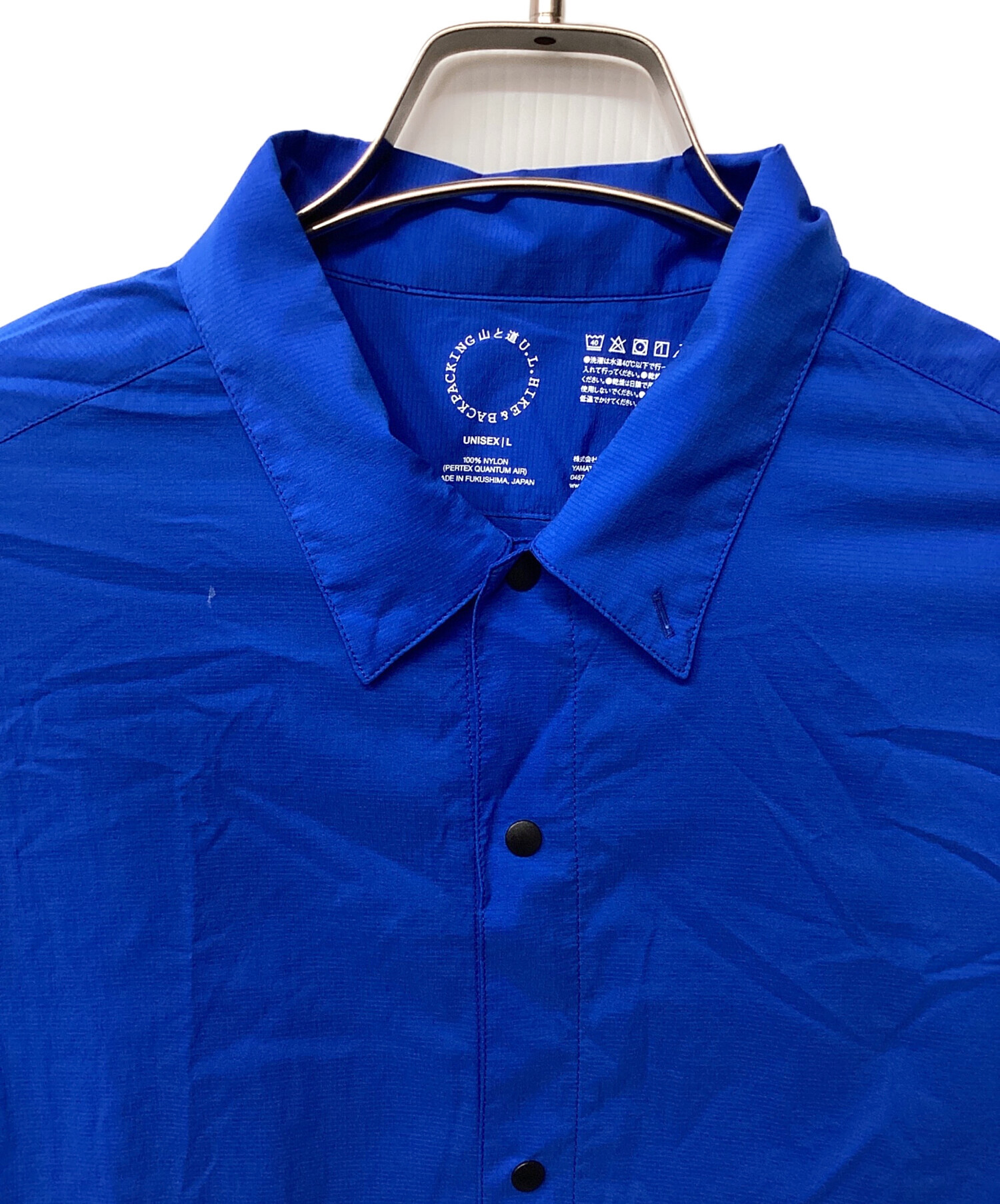 山と道 Cobalt Blue UL Shirt Mサイズ 中古・古着通販】山と道 (ヤマトミチ) UL Shirt(トレッキングウェア