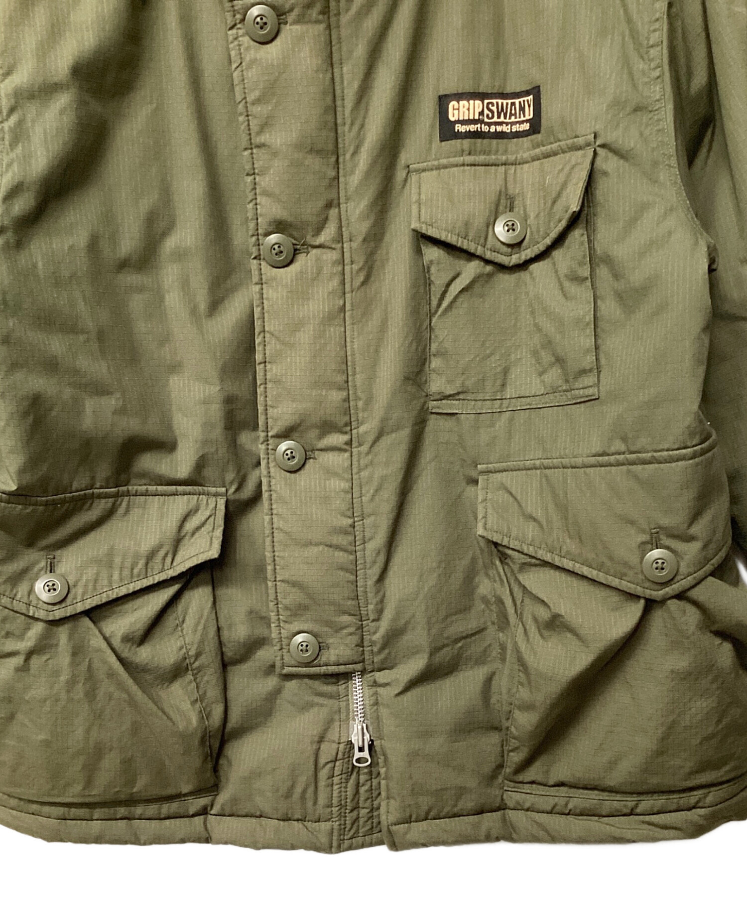 中古・古着通販】GRIP SWANY (グリップスワニー) GS FUR COAT オリーブ 
