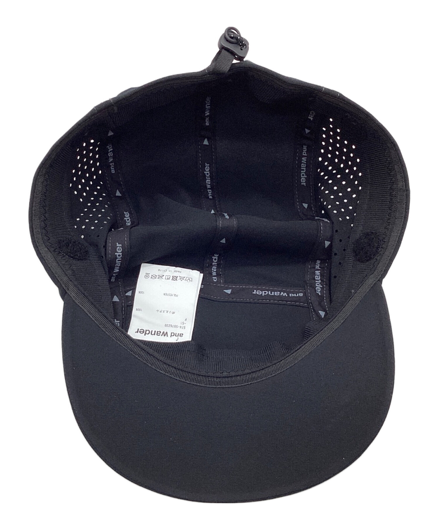 中古・古着通販】and wander (アンドワンダー) tech cap ブラック