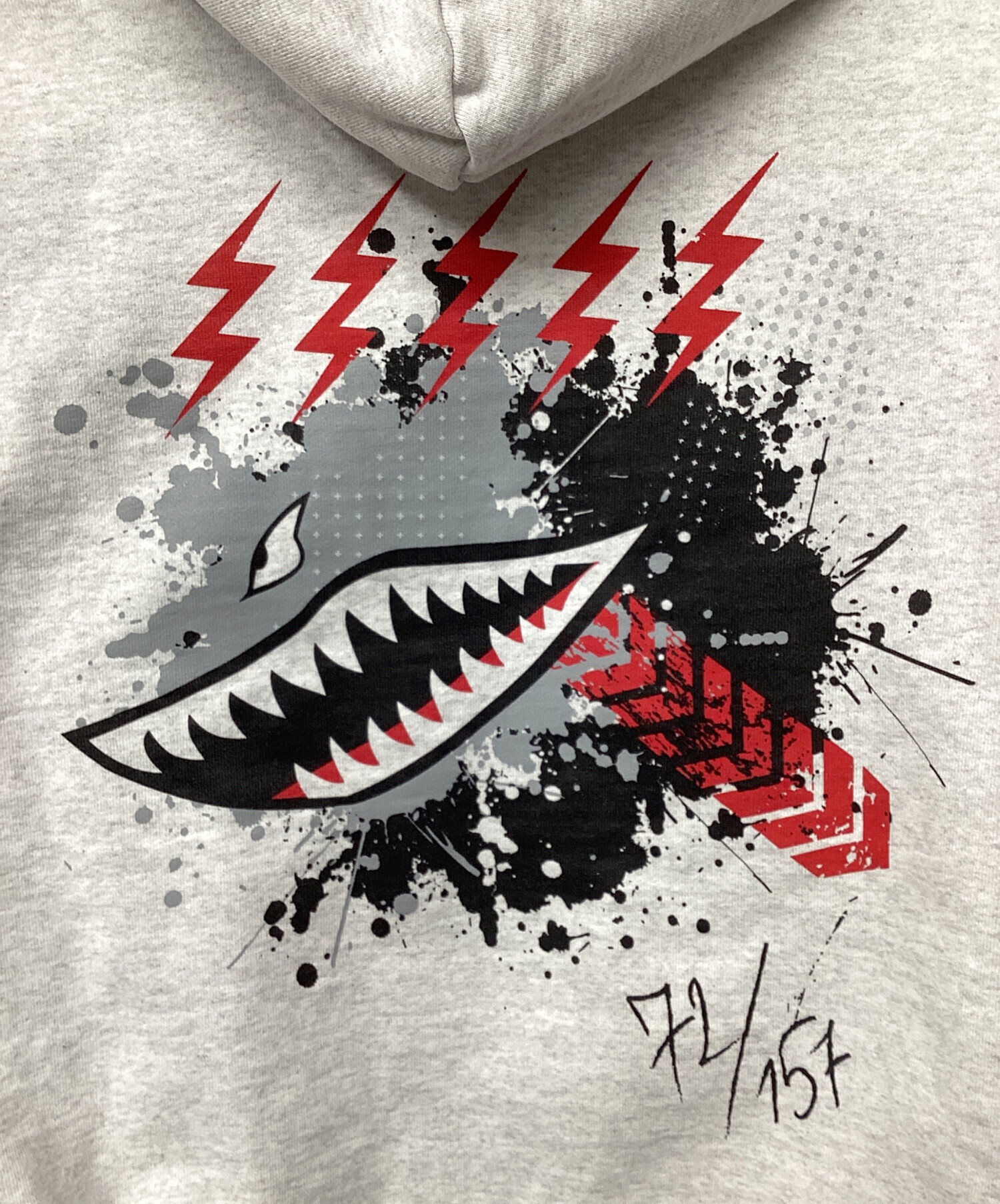 H&O サメパーカ プルオーバーHOODIE ブラック Mサイズ 【公式通販】