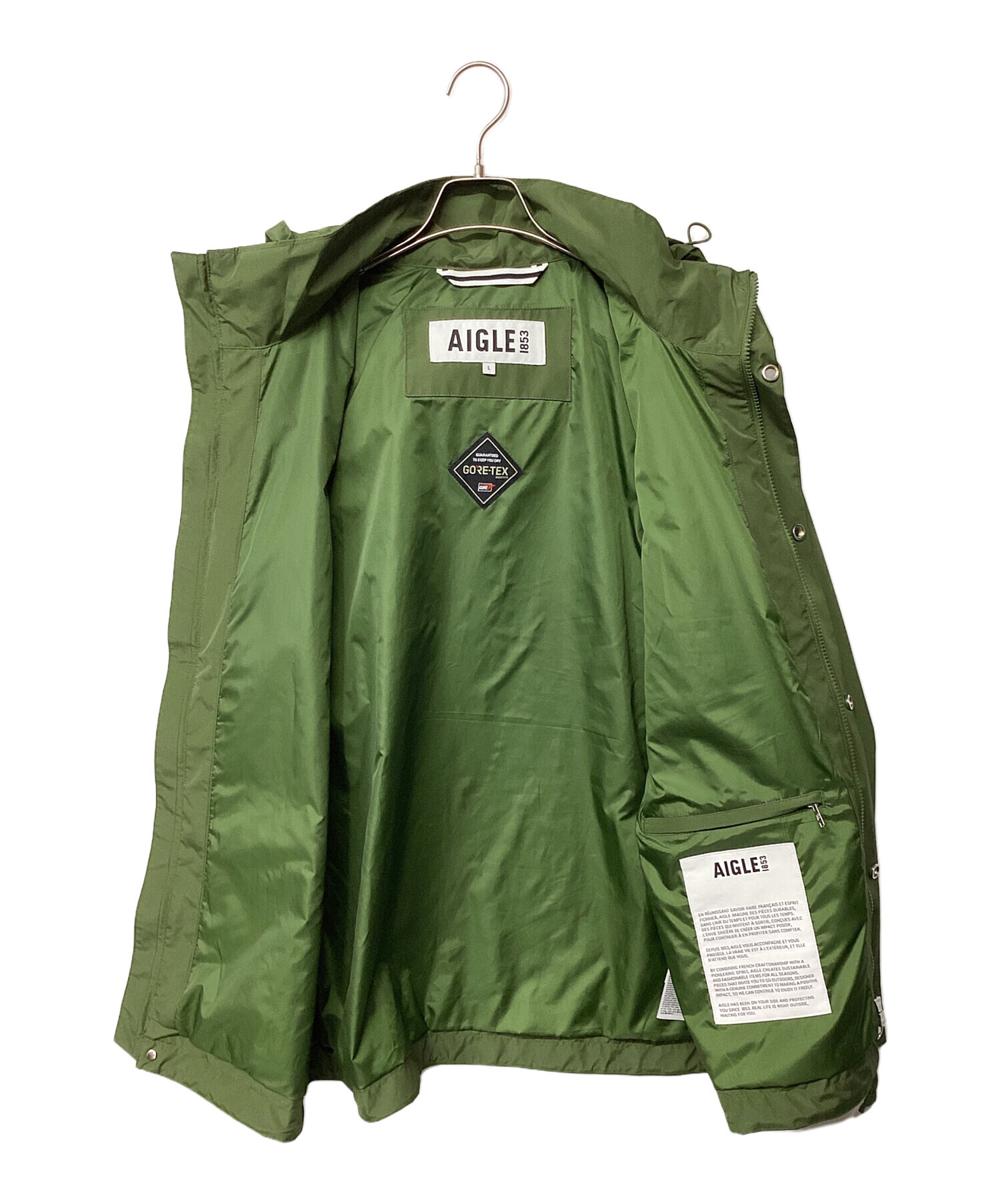中古・古着通販】AIGLE (エーグル) ゴアテックス フーデッドショート 