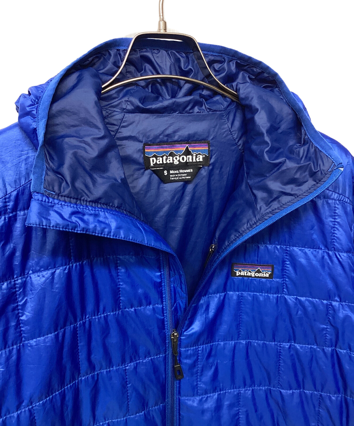 中古・古着通販】Patagonia (パタゴニア) ナノパフフーディー ブルー 