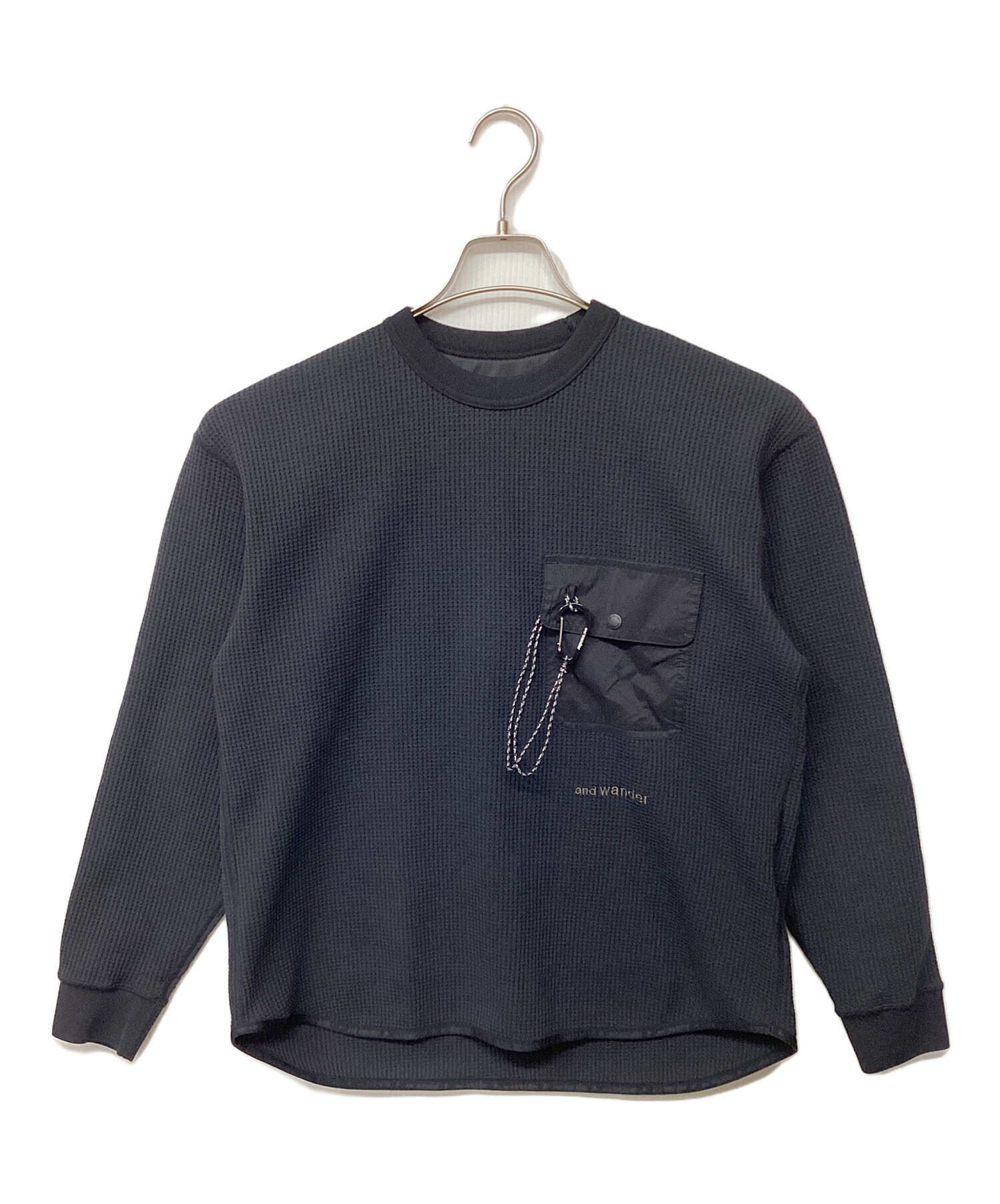中古・古着通販】and wander (アンドワンダー) PE waffle long sleeve