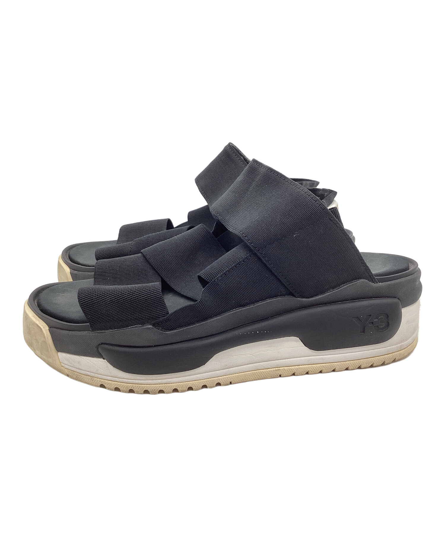 中古・古着通販】Y-3 (ワイスリー) RIVALRY SANDAL ブラック サイズ 