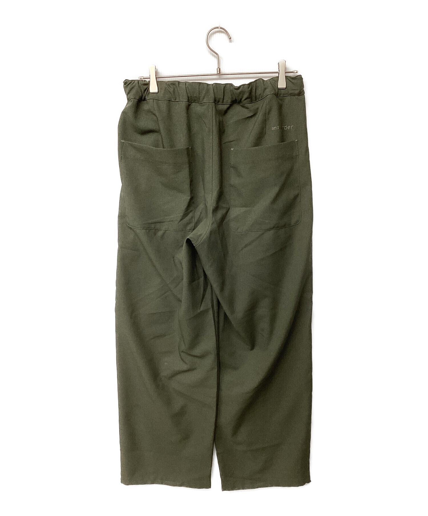 中古・古着通販】and wander (アンドワンダー) PE melange twill wide