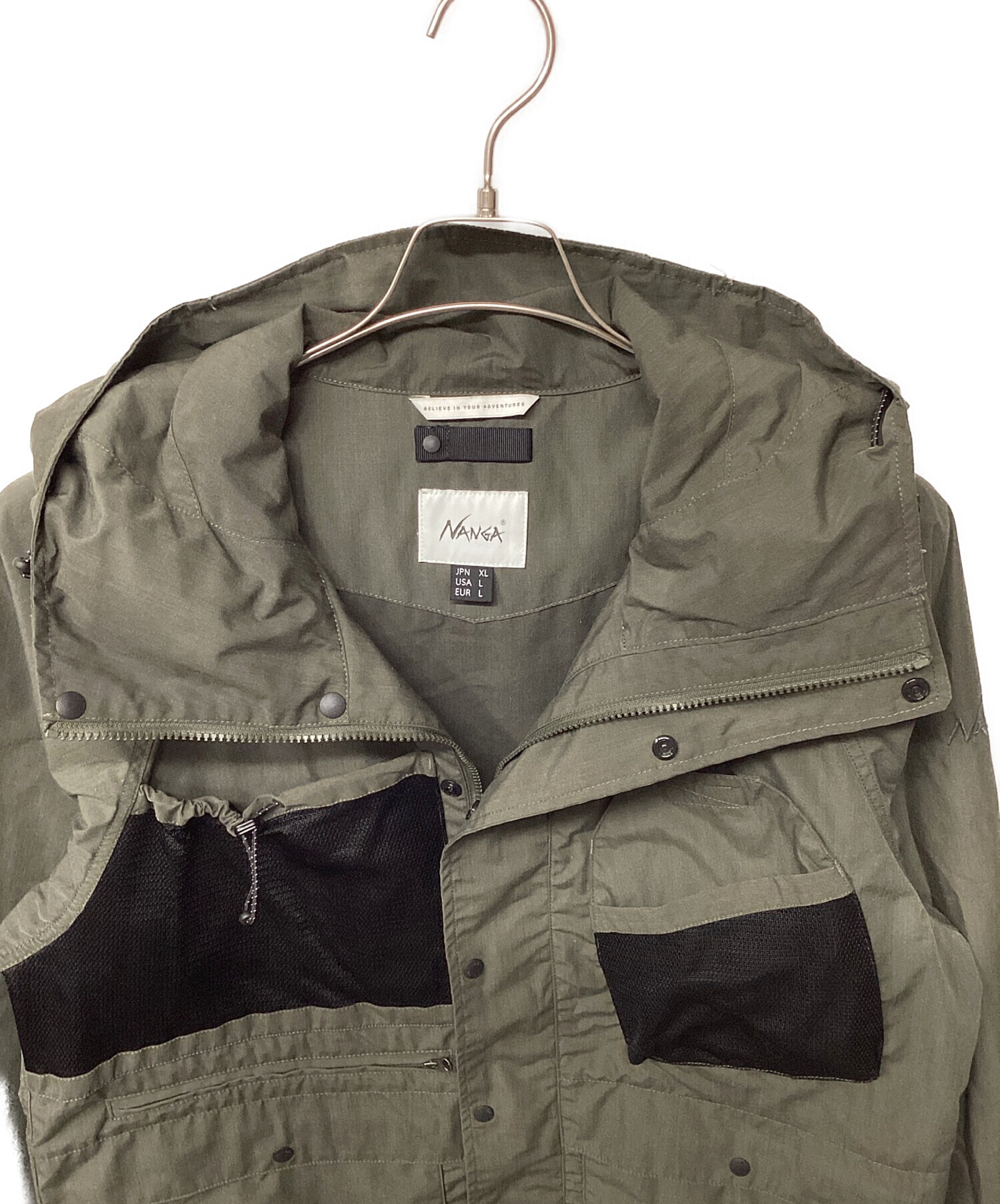 中古・古着通販】NANGA (ナンガ) タキビジャケット オリーブ サイズ:XL 