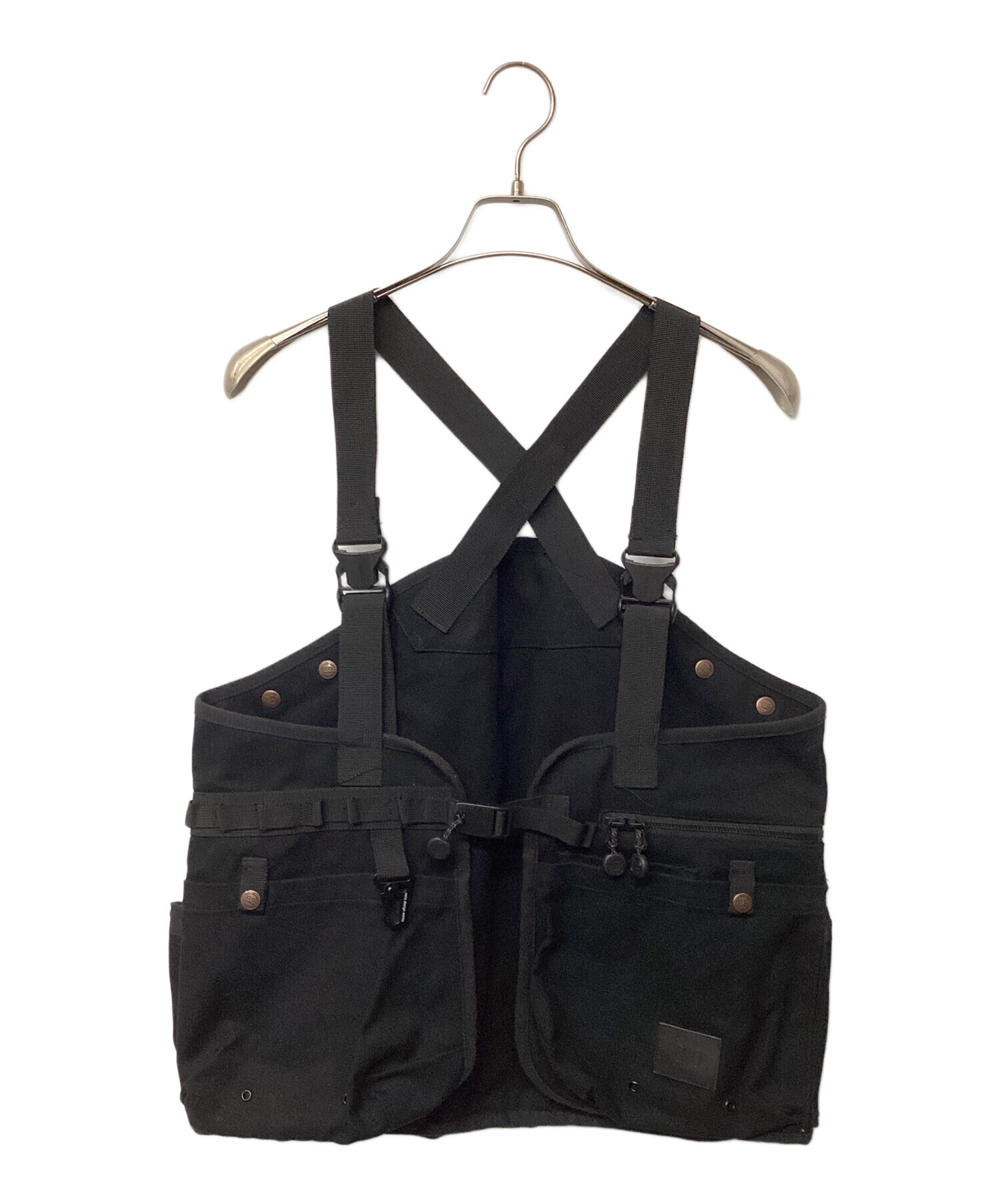 neru design works ネルベスト ネルデザインワークス ブラック 中古・古着通販】neru design works (ネルデザインワークス) neru vest
