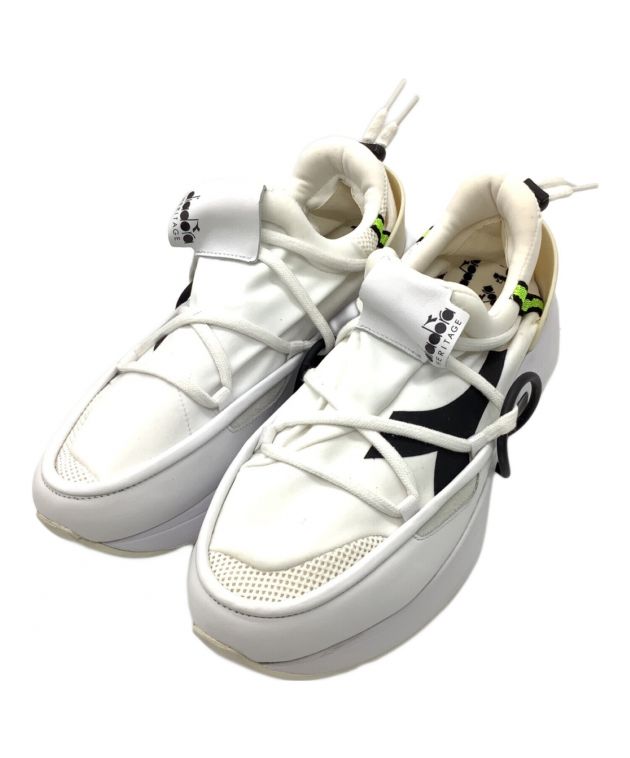 ◆320648 未使用品 ディアドラヘリテージ diadora heritage EQUIPE S SW 18 2018AW レザースニーカー サイズ28.5ｃｍ グリーン系 メンズ 中古・古着通販DIADORA HERITAGE (ディアドラ ヘリテージ) TXS H