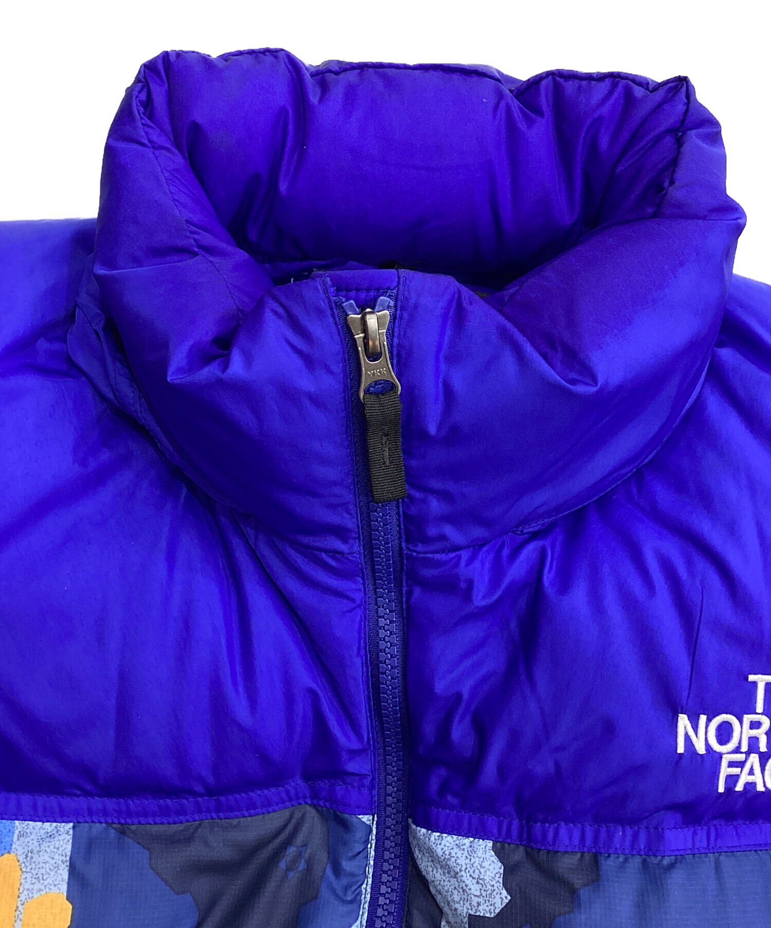 【THE NORTH FACE】 ノベルティショートヌプシジャケット M ブルー THE NORTH FACE】 ノベルティショートヌプシジャケット M ブルー