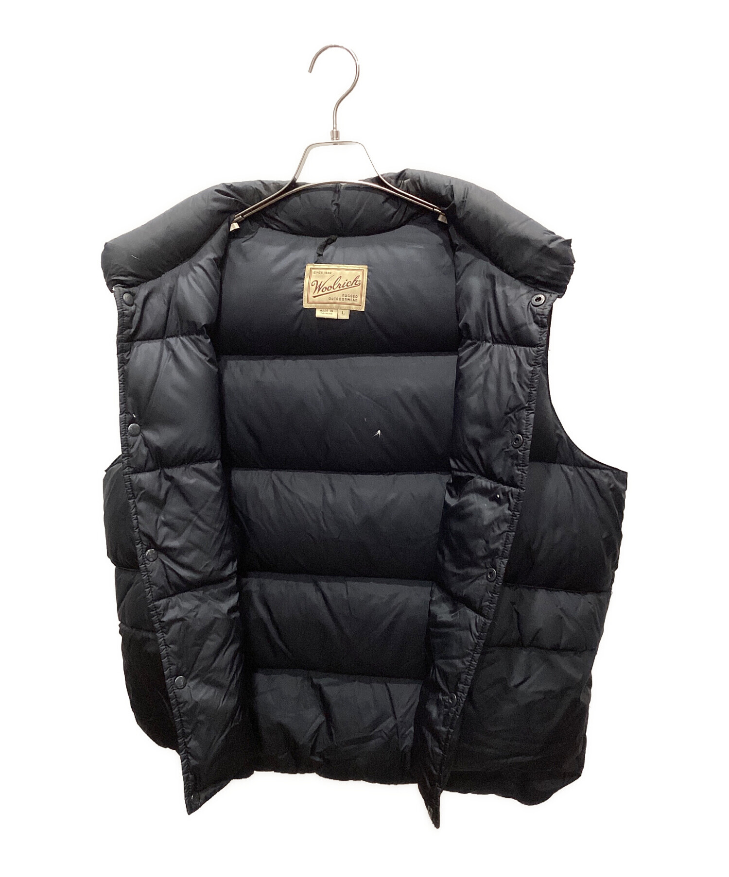 中古・古着通販】WOOLRICH (ウールリッチ) ダウンベスト ブラック