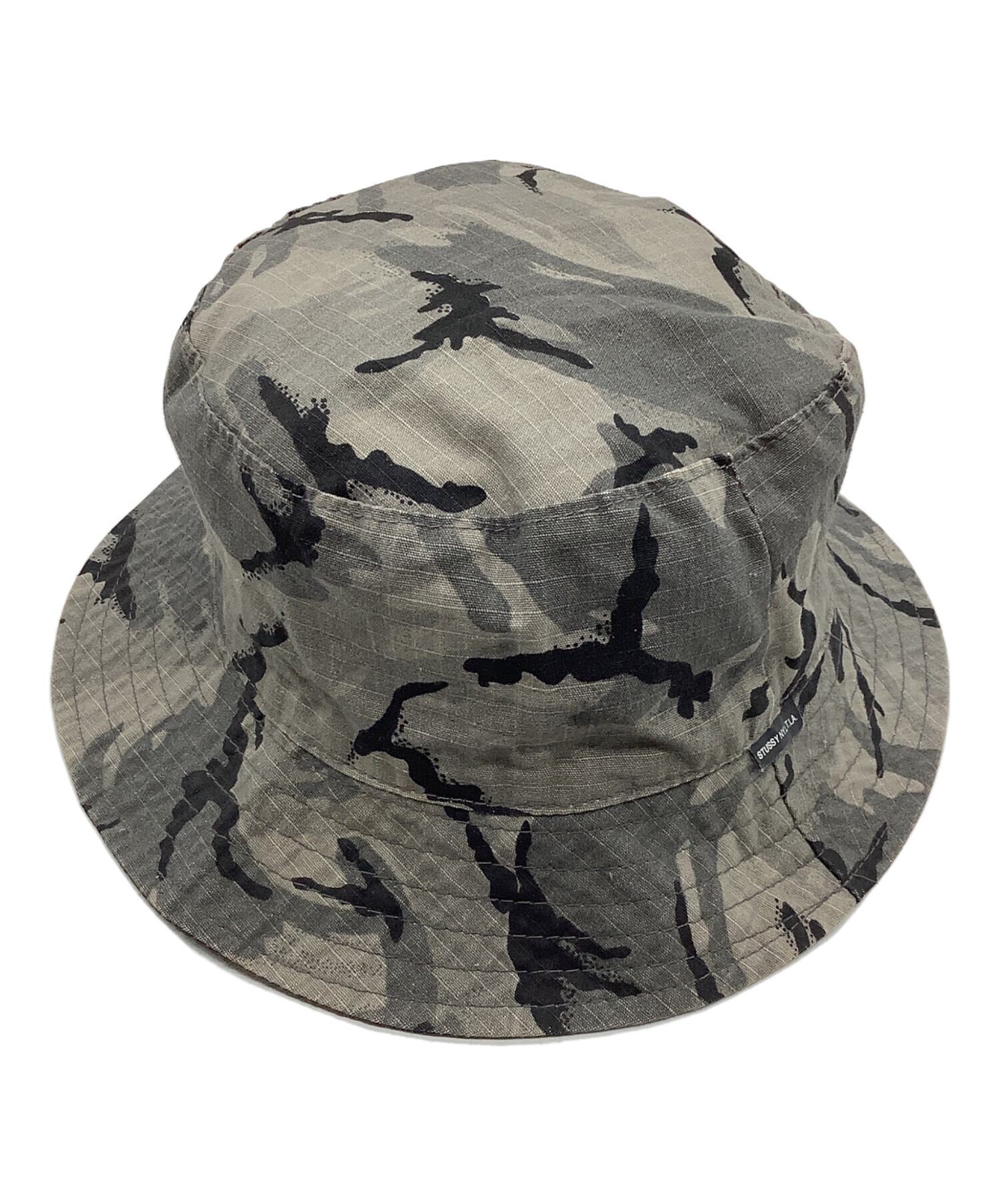 OLD STUSSY STUSSY柄ハット 中古・古着通販】stussy (ステューシー) カモ柄リバーシブルハット