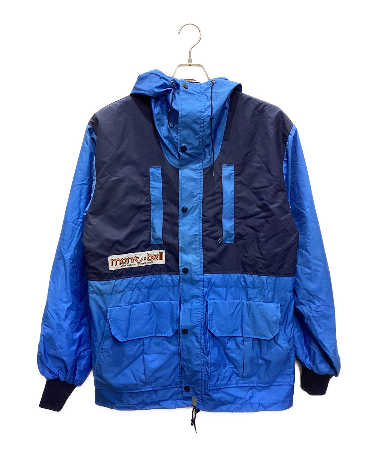 mont-bell モンベル 90s ナイロン マウンテンパーカー Lブルー 中古・古着通販】mont-bell (モンベル) マウンテンパーカー ブルー