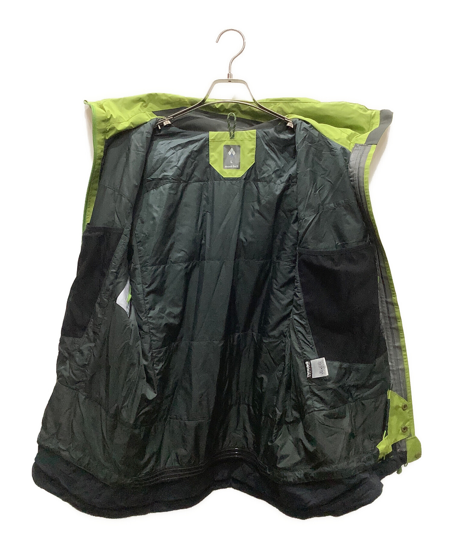 美品　モンベル ライフジャケット グリーン　黄緑 中古・古着通販】mont-bell (モンベル) トレッキングウェア(ジャケット
