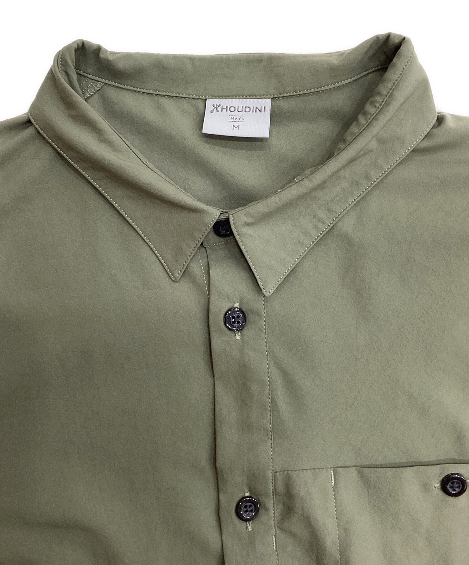 中古・古着通販】HOUDINI (フーディニ) M's Longsleeve Shirt オリーブ
