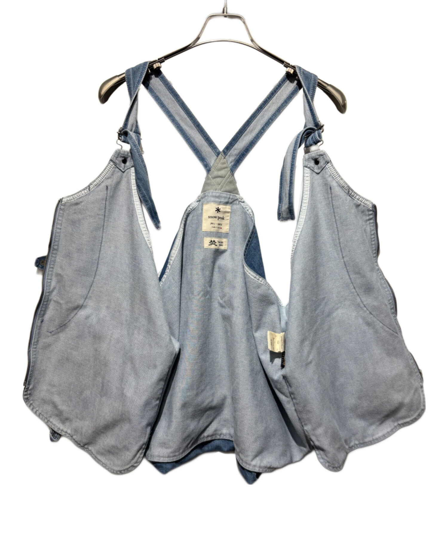 中古・古着通販】Snow peak (スノーピーク) INDIGO TAKIBI VEST BLEACH 