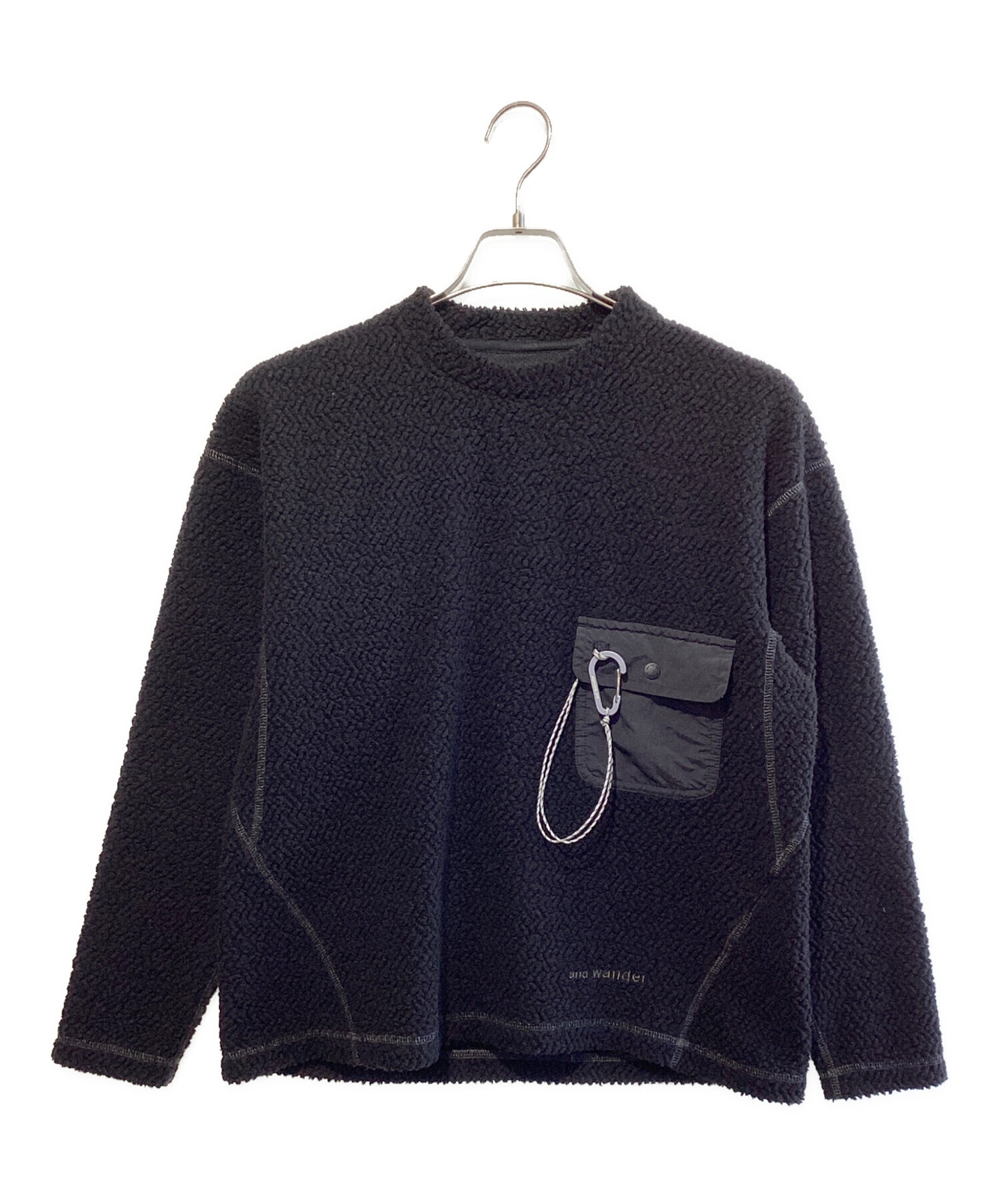 中古・古着通販】and wander (アンドワンダー) re wool JQ crew neck 