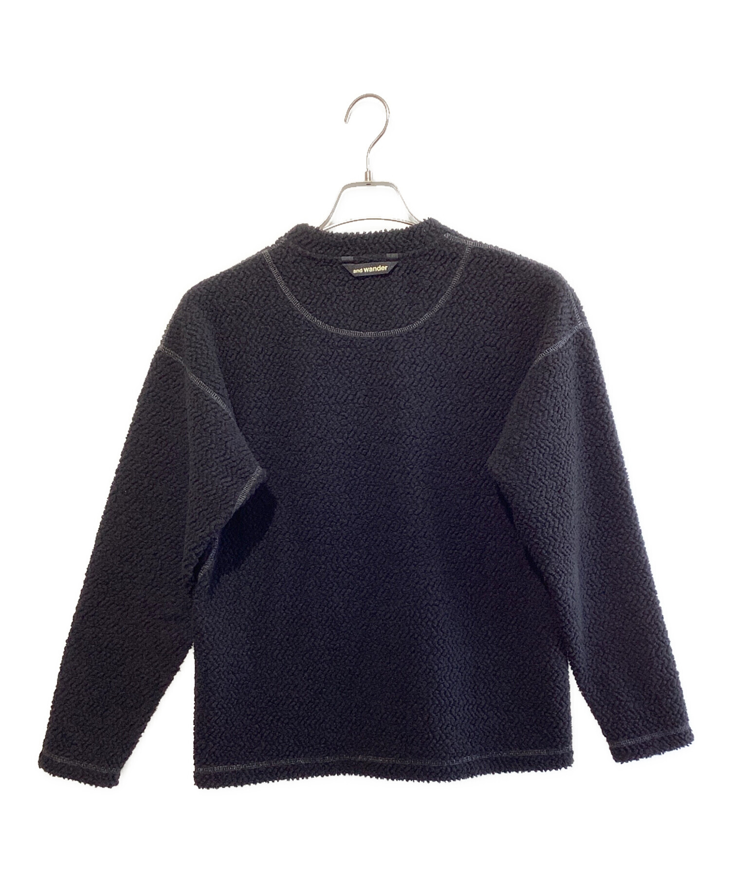 中古・古着通販】and wander (アンドワンダー) re wool JQ crew neck 
